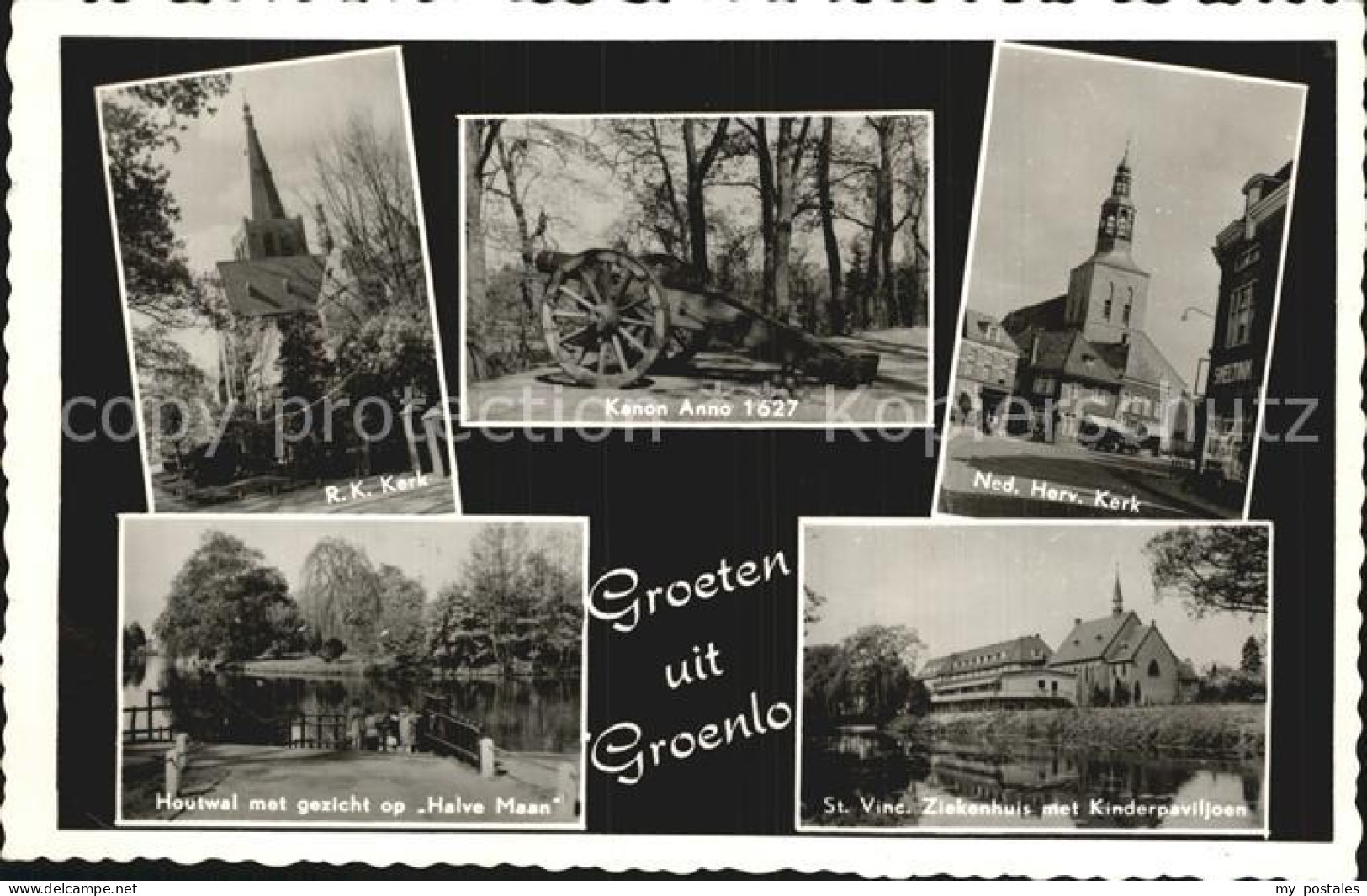 Groenlo Kerk Kanon anno 1627 Houtwal Halve Maan St Vinc Ziekenhuis Kinderpaviljo
