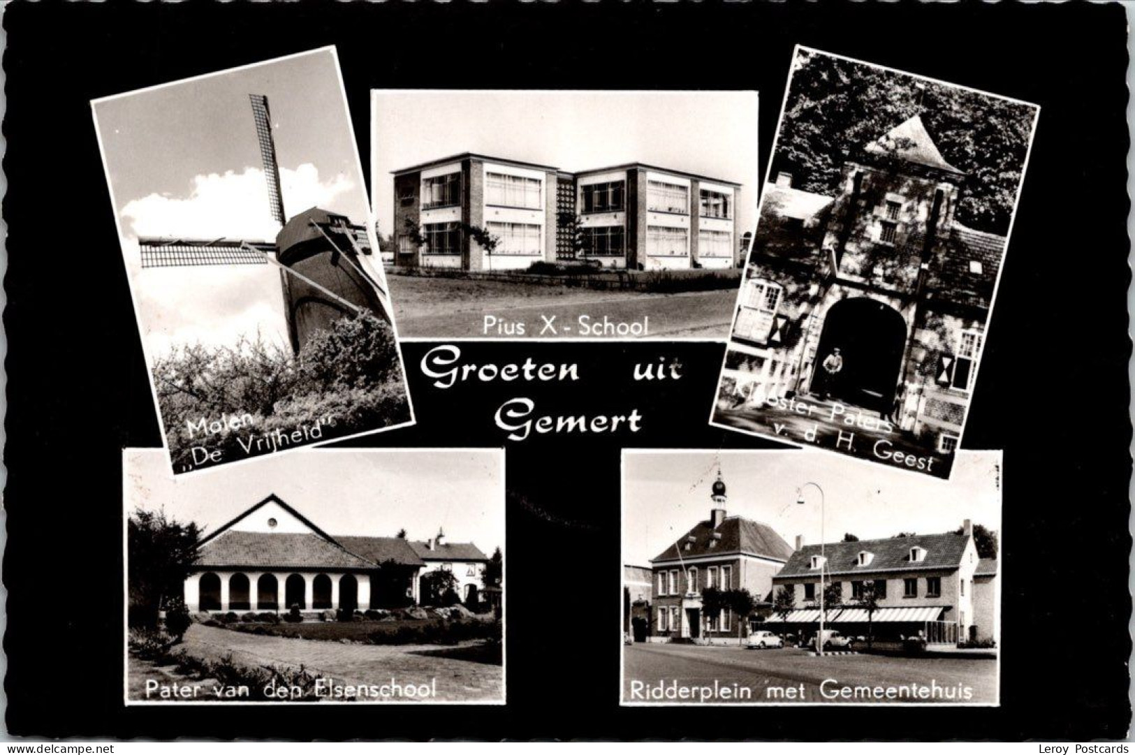 Groeten uit Gemert, Molen 1963 (NB)