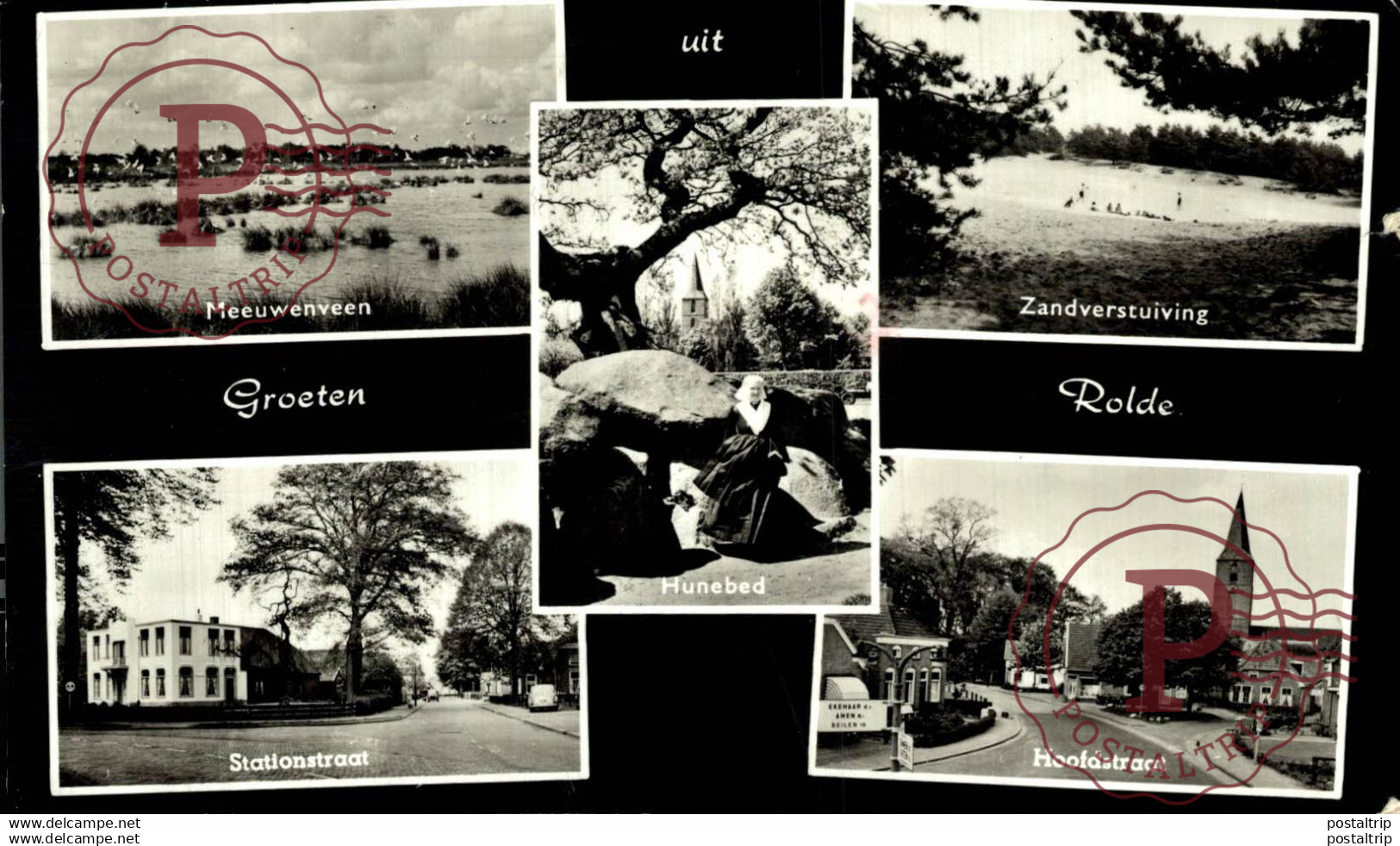 Groeten uit ROLDE Meeuwenveen Zandverstuiving Stationstraat Hoofdstraat   DRENTHE HOLLAND HOLANDA NETHERLANDS