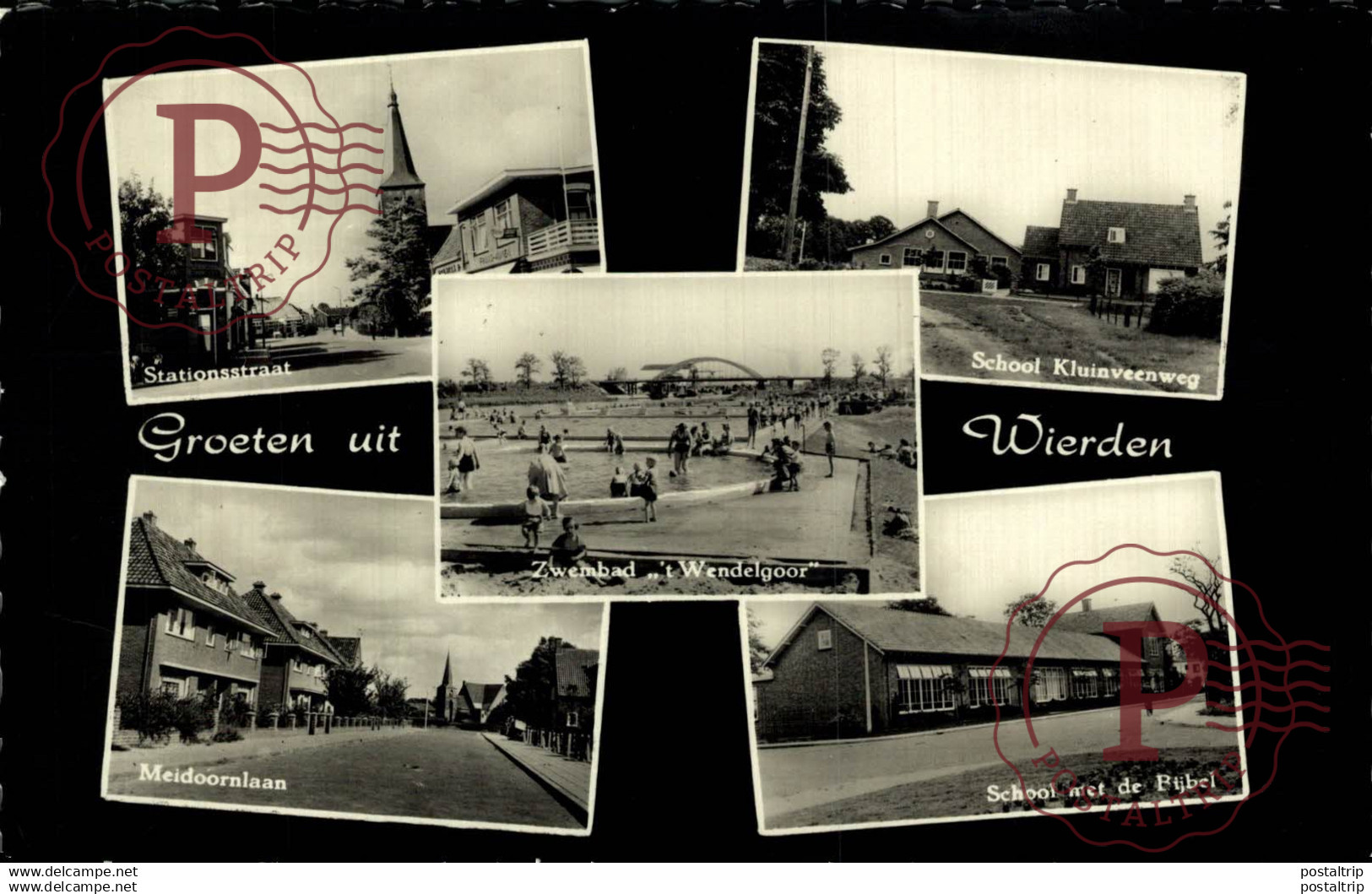 GROETEN UIT WIERDEN  STATIONSTRAAT SCHOOL KLUINVEENWEG MEIDOORNLAAN  Overijssel Wierden  HOLLAND HOLANDA NETHERLANDS