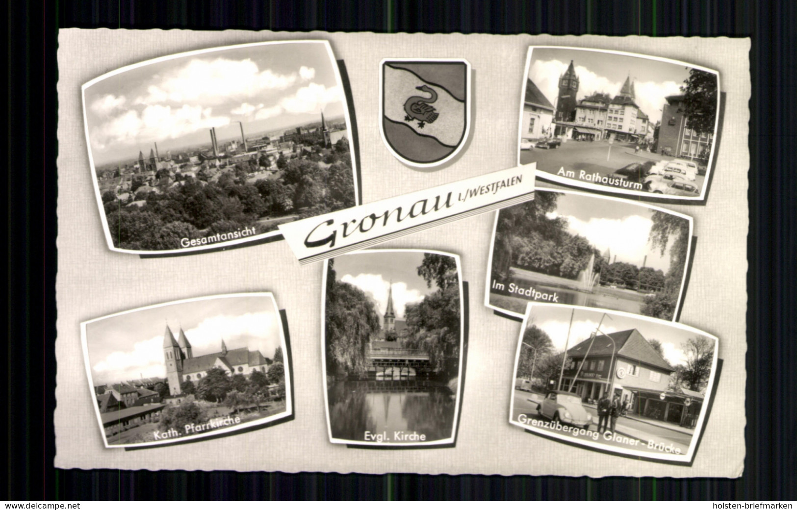 Gronau / Westf., 6 Ortsansichten, Wappen