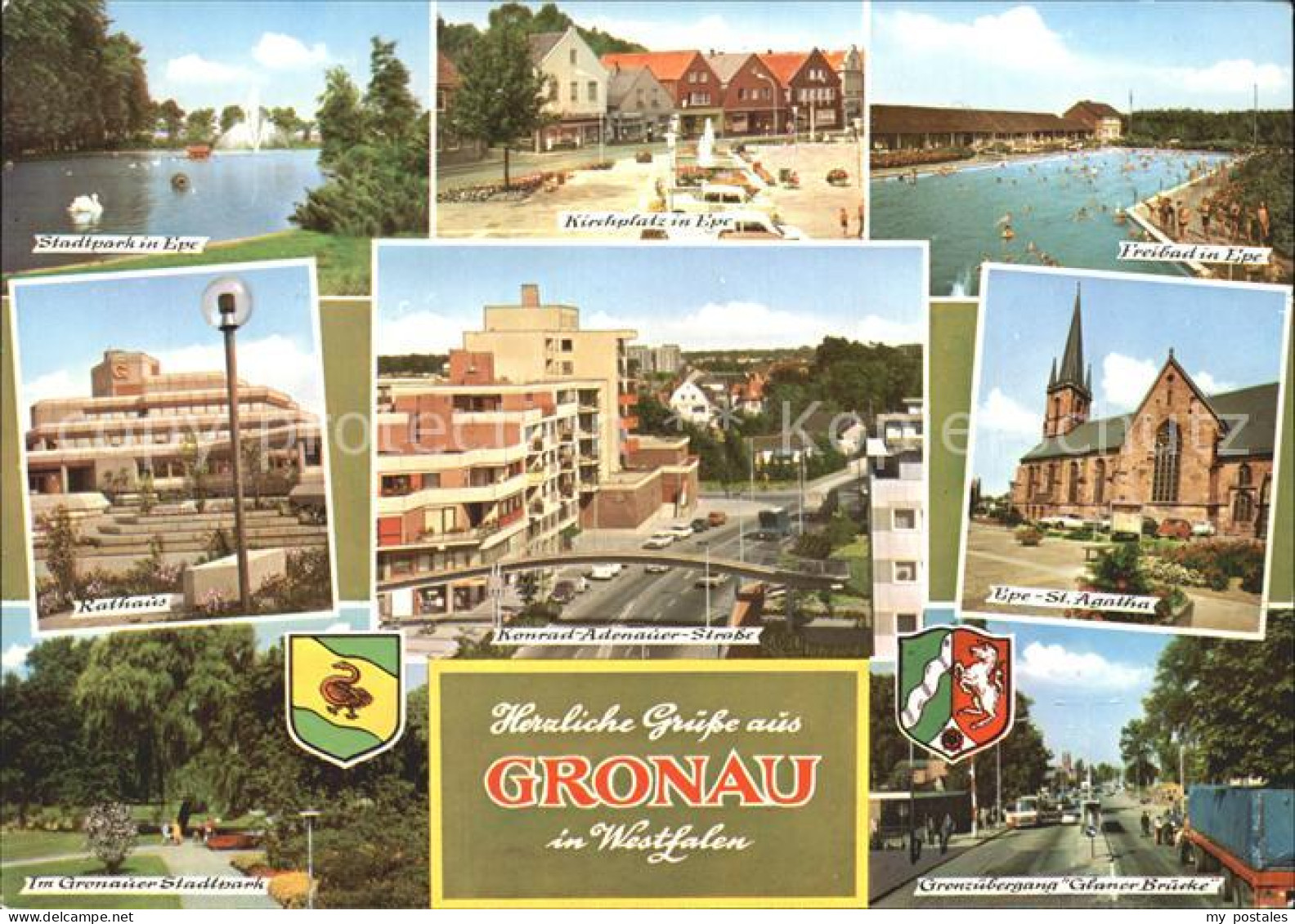 Gronau Westfalen Freibad Kirchplatz Rathaus