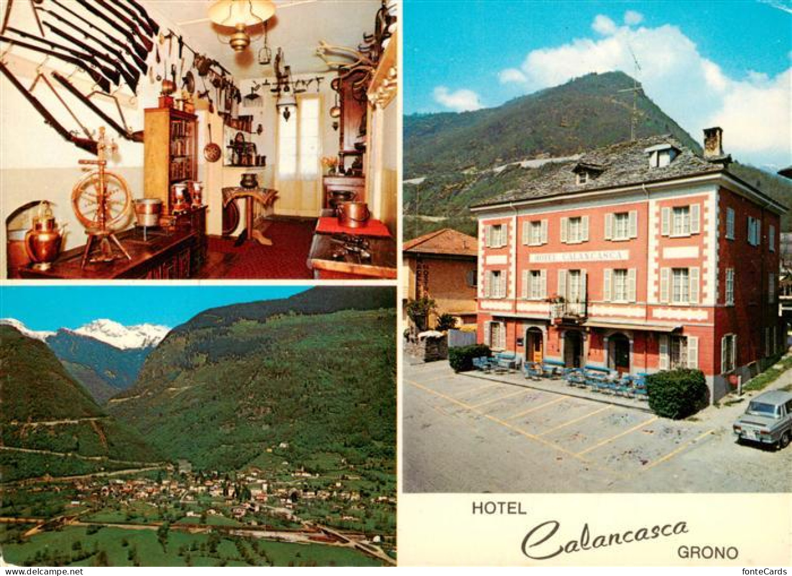Grono TI Hotel Calancasca Jagdzimmer Panorama