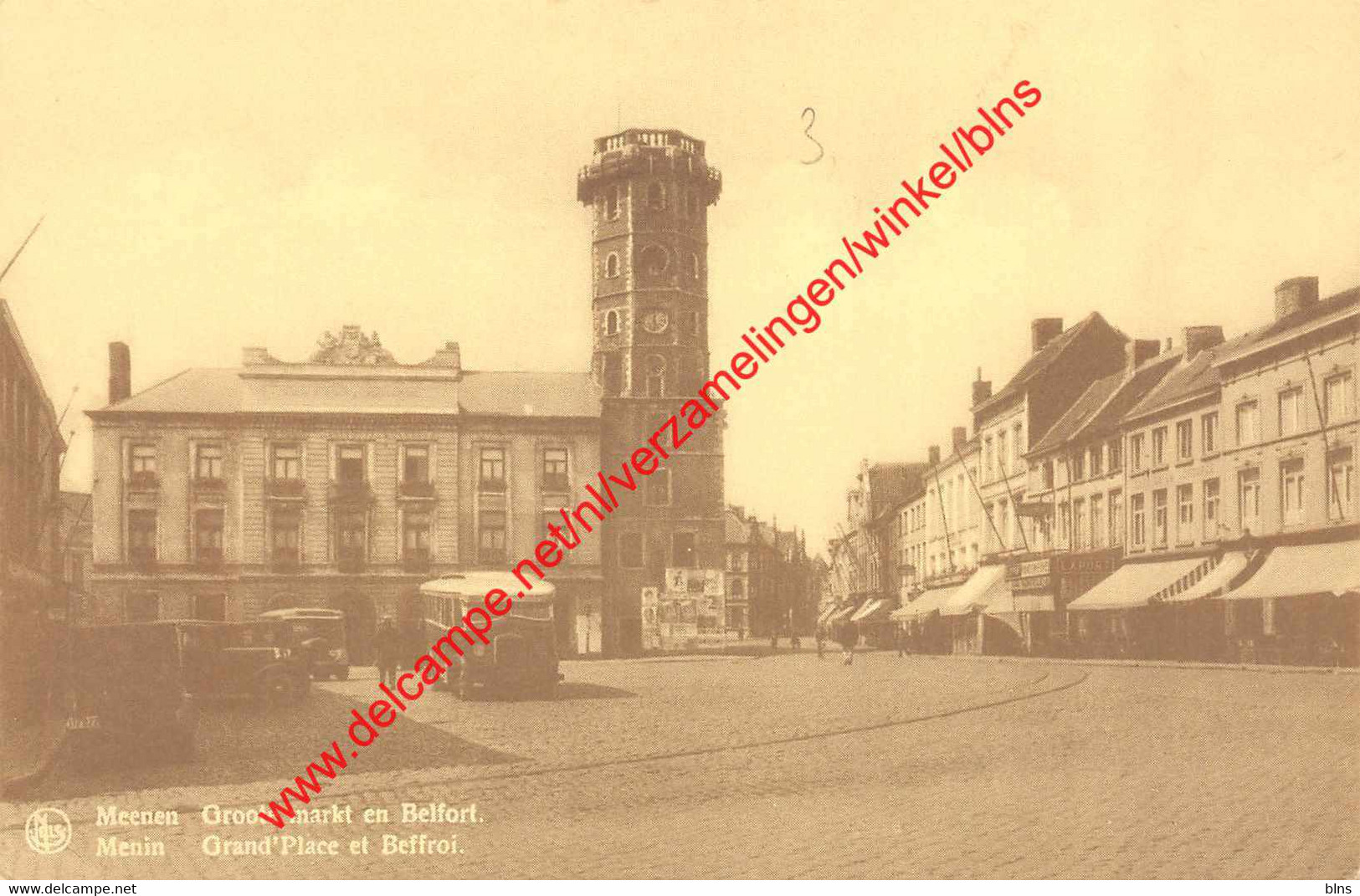 Groote Markt en Belfort - Menen