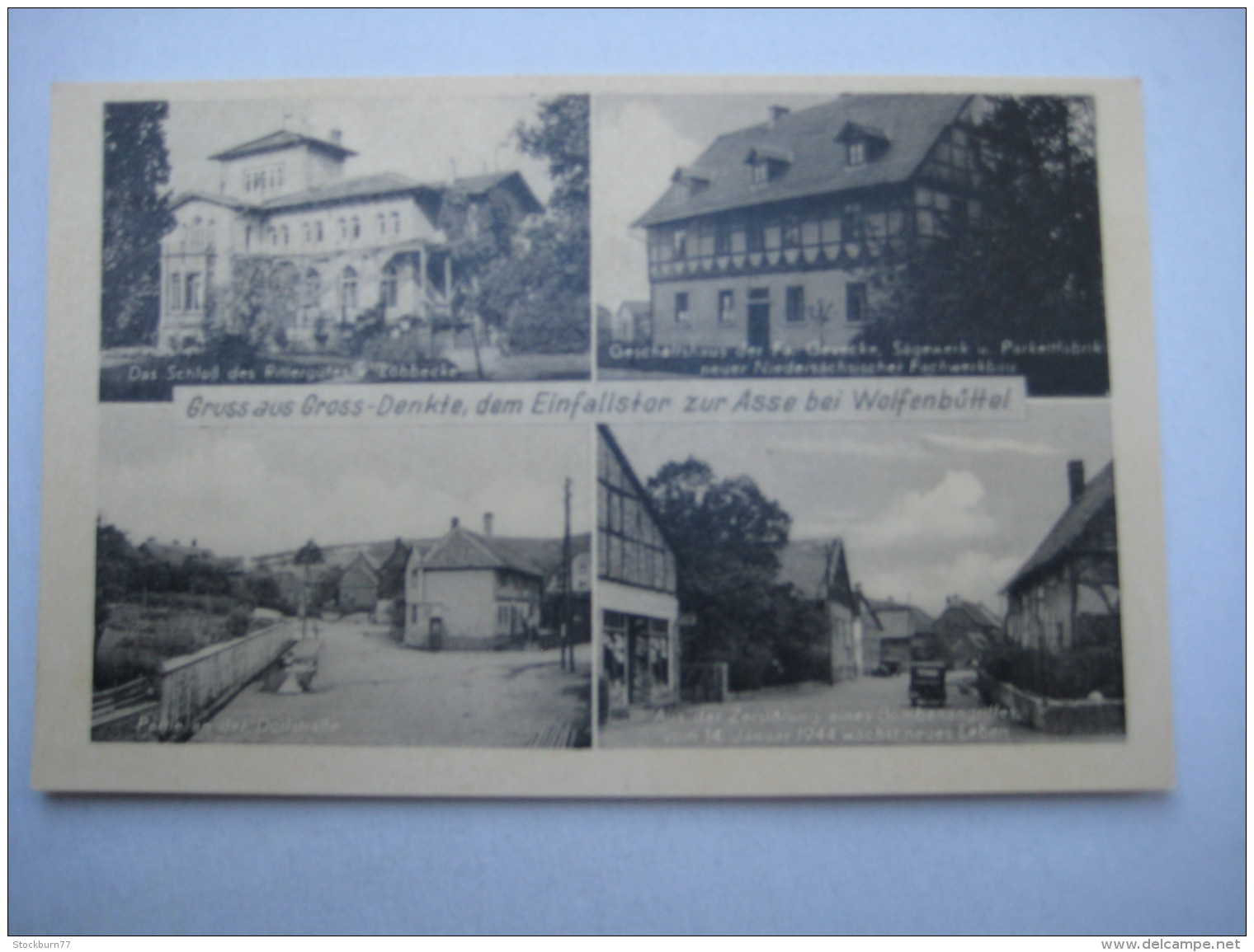 GROSS DENKTE bei Wolfenbüttel , Schöne Karte