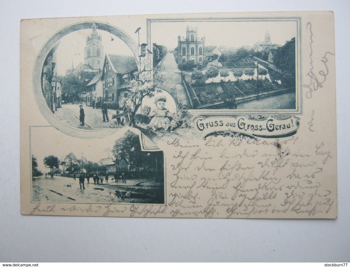 GROSS GERAU , schöne Karte um 1899
