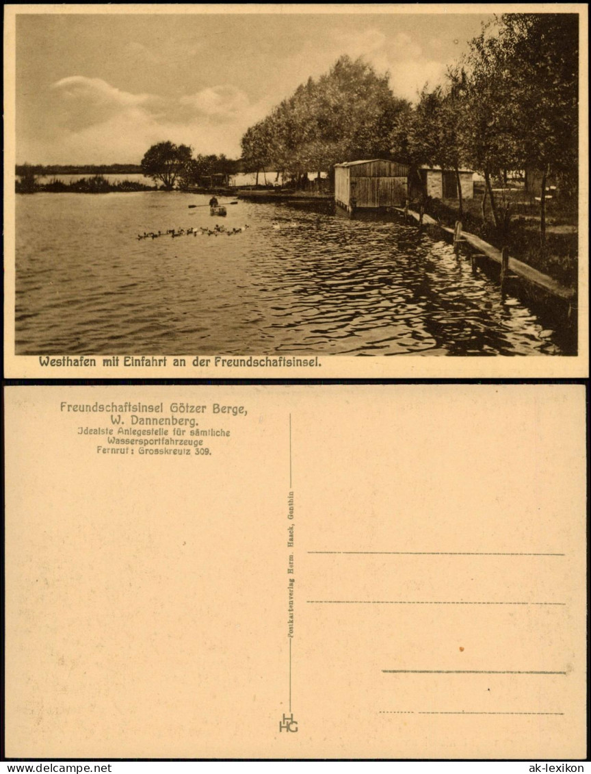 Groß Kreutz Havel Freundschaftsinsel Götzer Berge b Brandenburg  Werder 1926