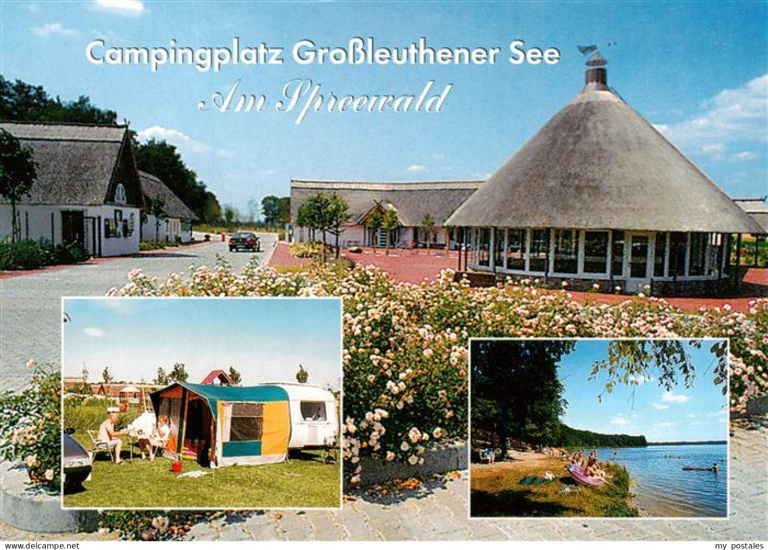 Gross Leuthen Campingplatz Grossleuthener See Strand