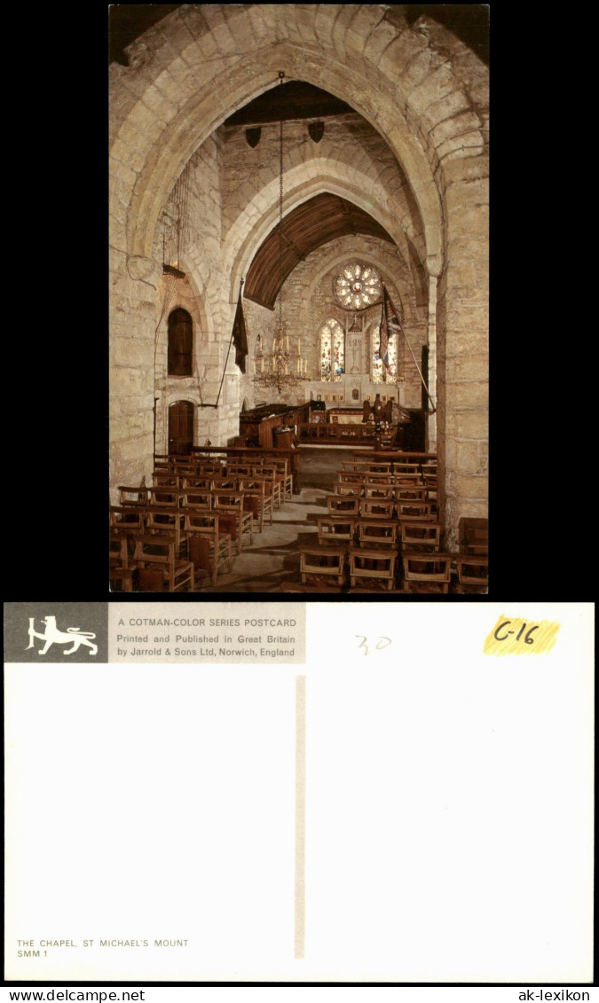 .Großbritannien THE CHAPEL, ST MICHAEL'S MOUNT Innenansicht Kirche 1970