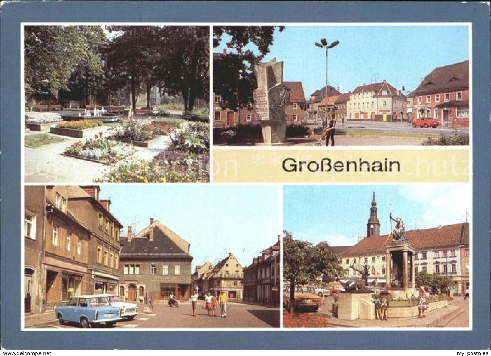 Grossenhain Sachsen Leninplatz Monument Neumarkt Dianabrunnen