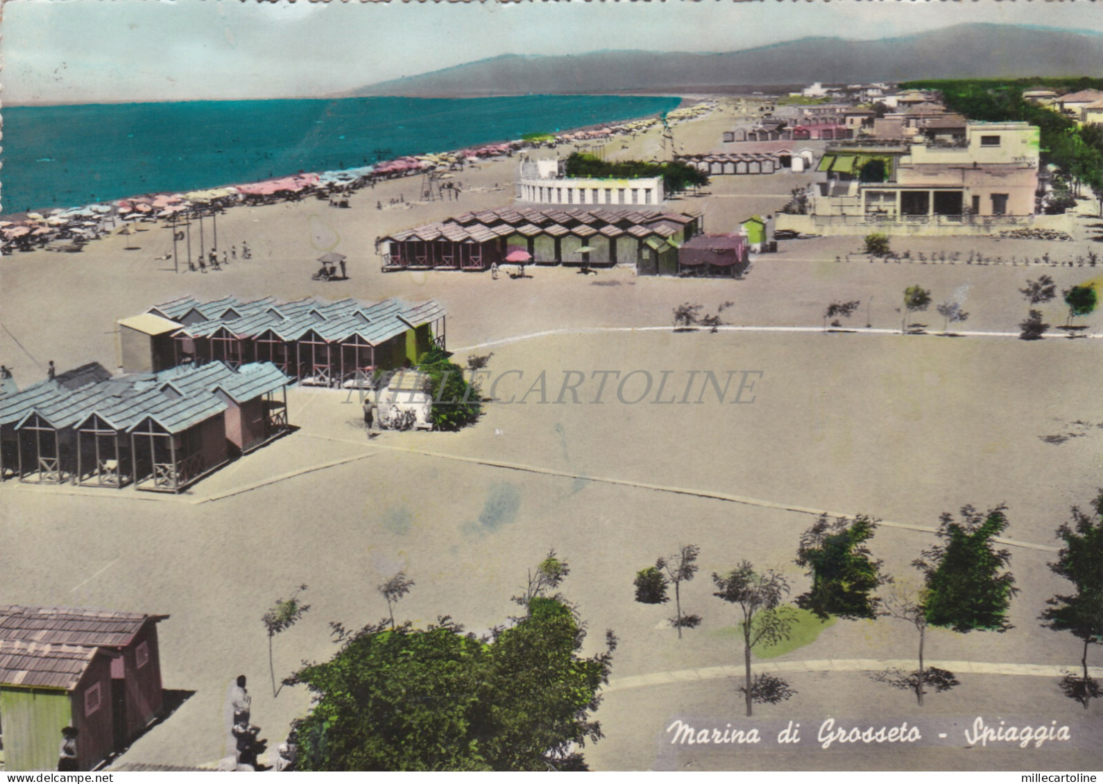 GROSSETO - Marina, Spiaggia 1957