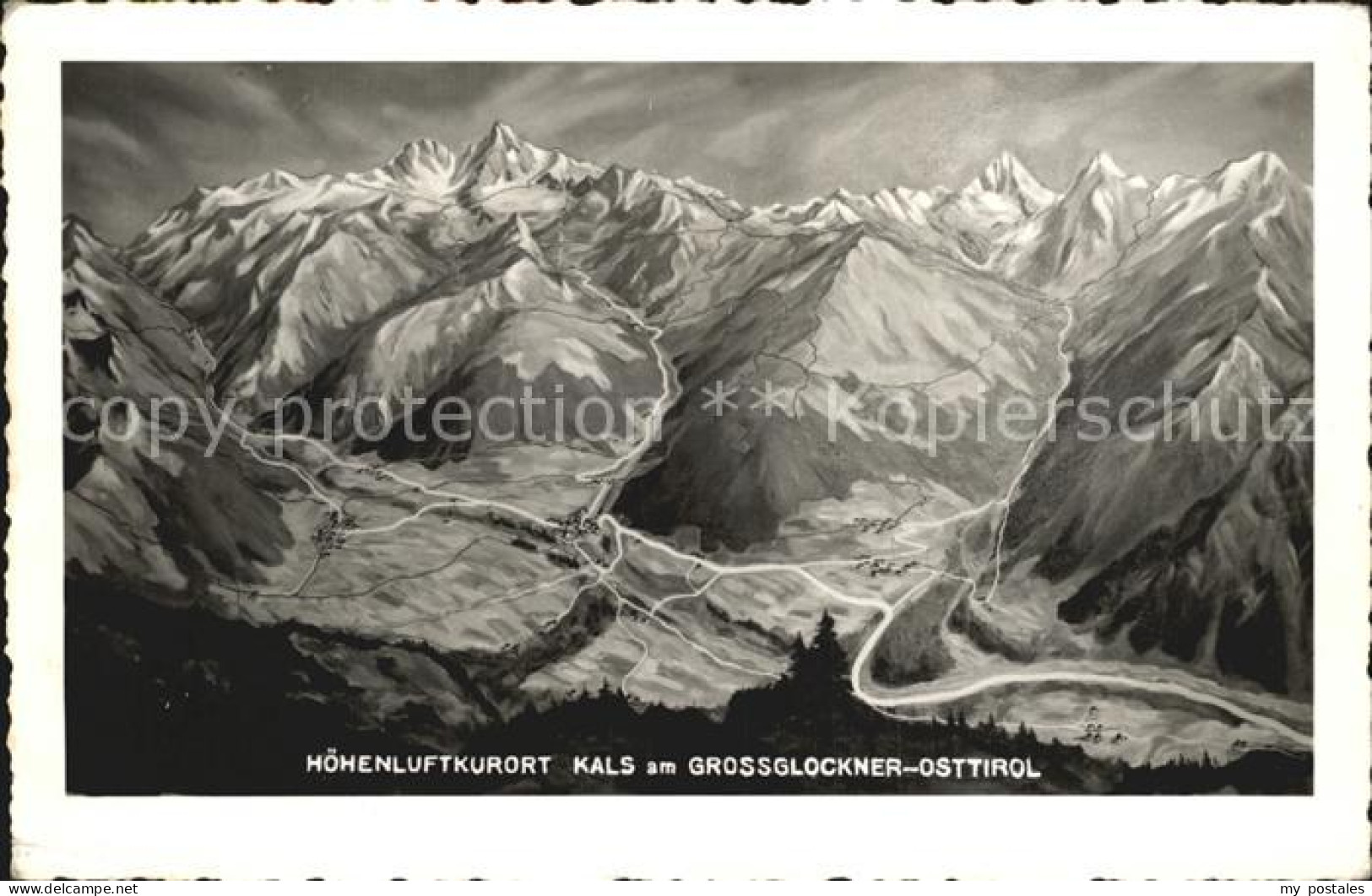 Grossglockner Kals Panoramakarte