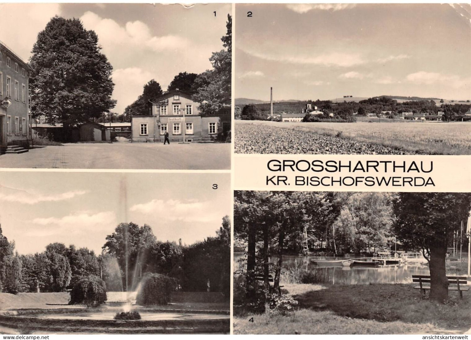 Grossharthau Mehrbildkarte gl1976 #192.307