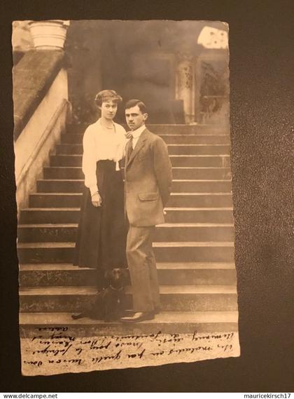 Luxembourg carte postale famille grand-ducale Adel royalty