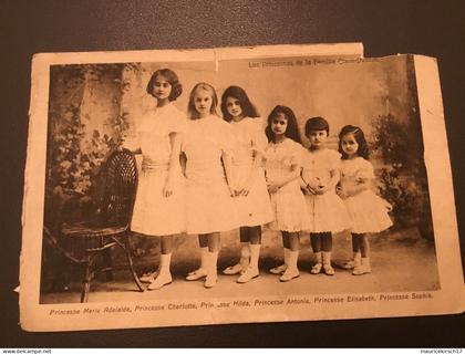 Luxembourg carte postale famille grand-ducale Adel royalty