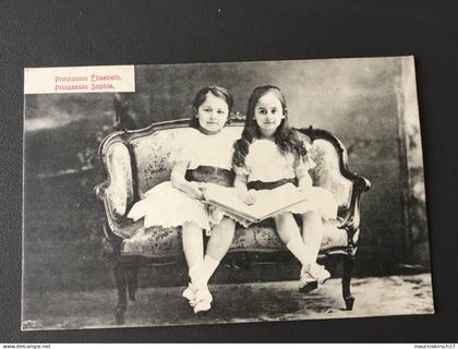 Luxembourg carte postale princesses Adel royalty