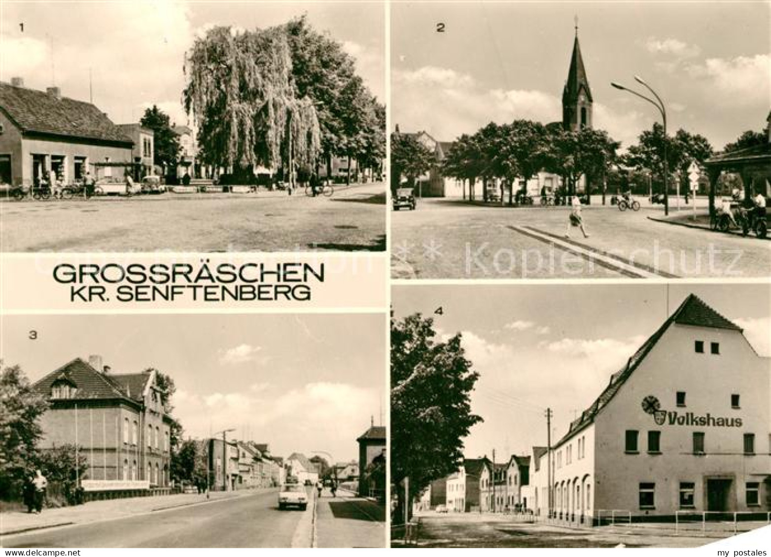 Grossraeschen HO Gaststaete Volkshaus Platz der Einheit