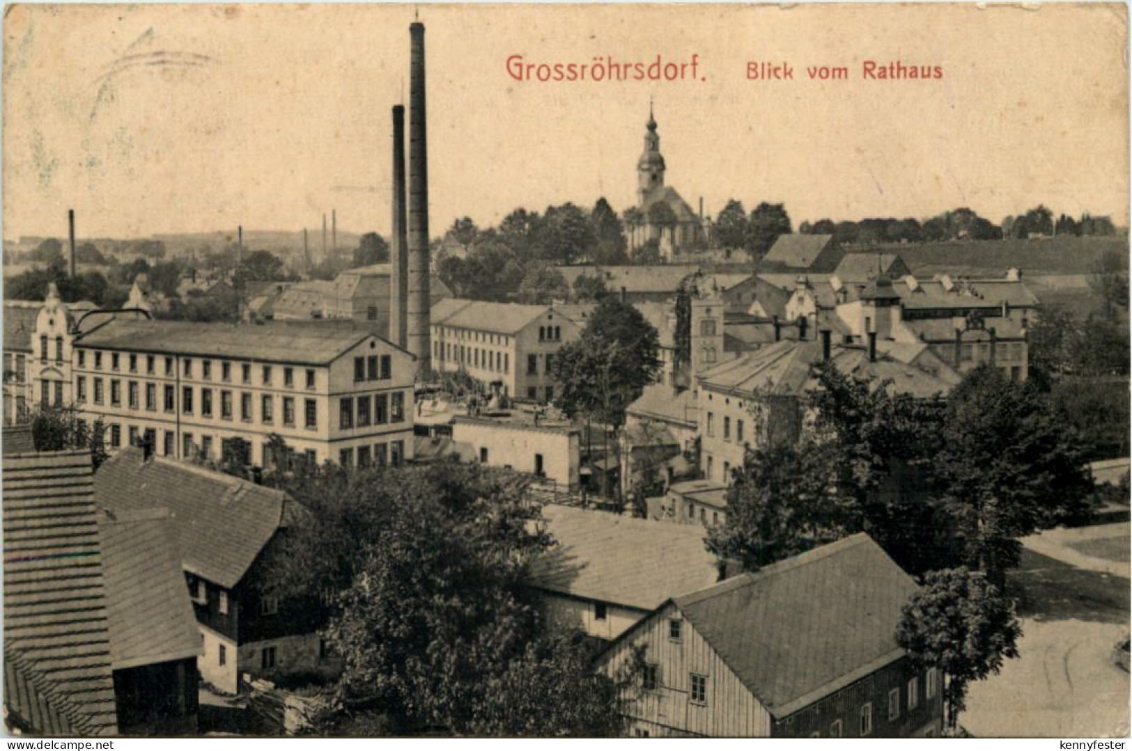 Grossröhrsdorf - Blick vom Rathaus