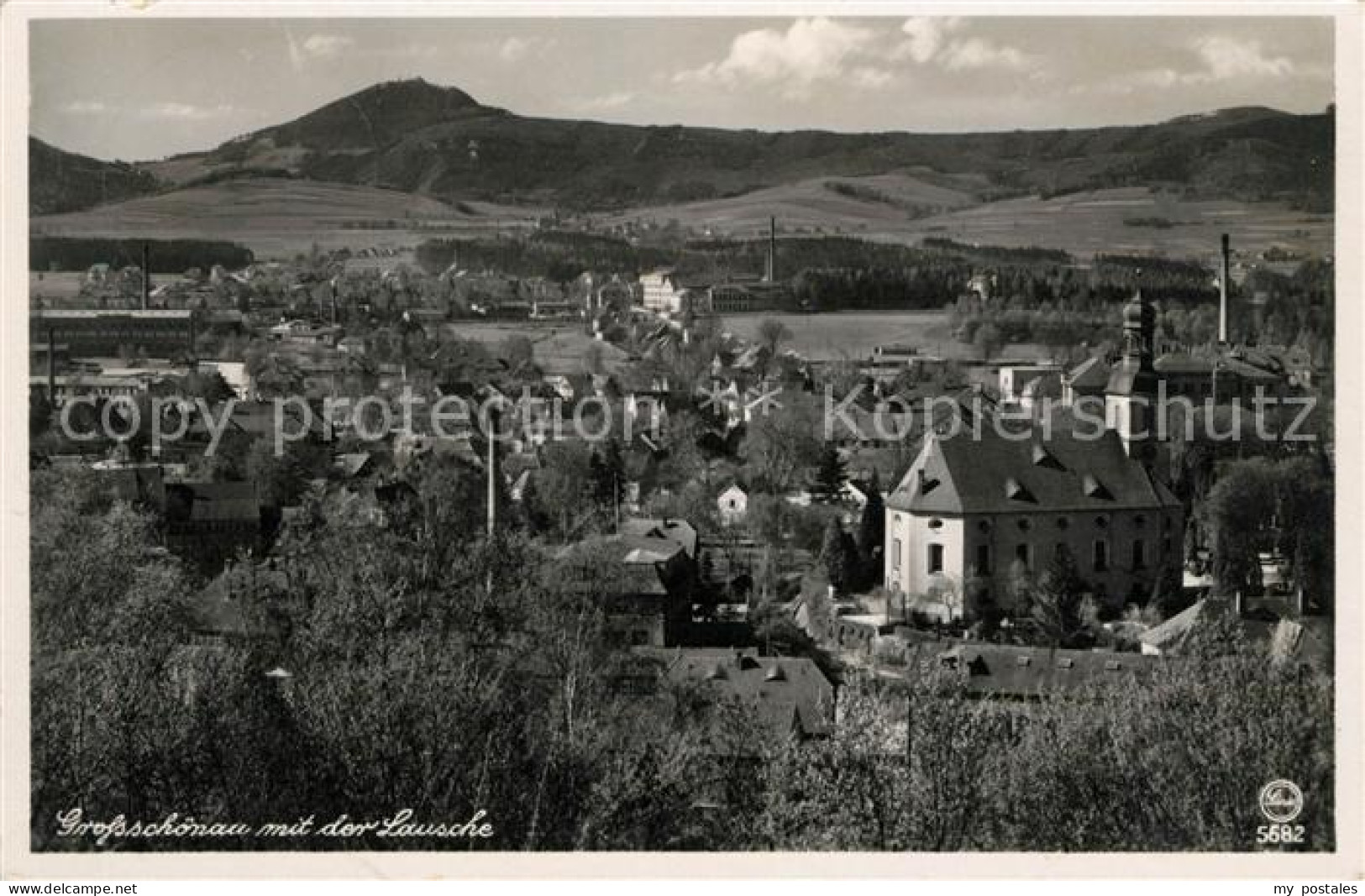 Grossschoenau Sachsen Panorama Kirche