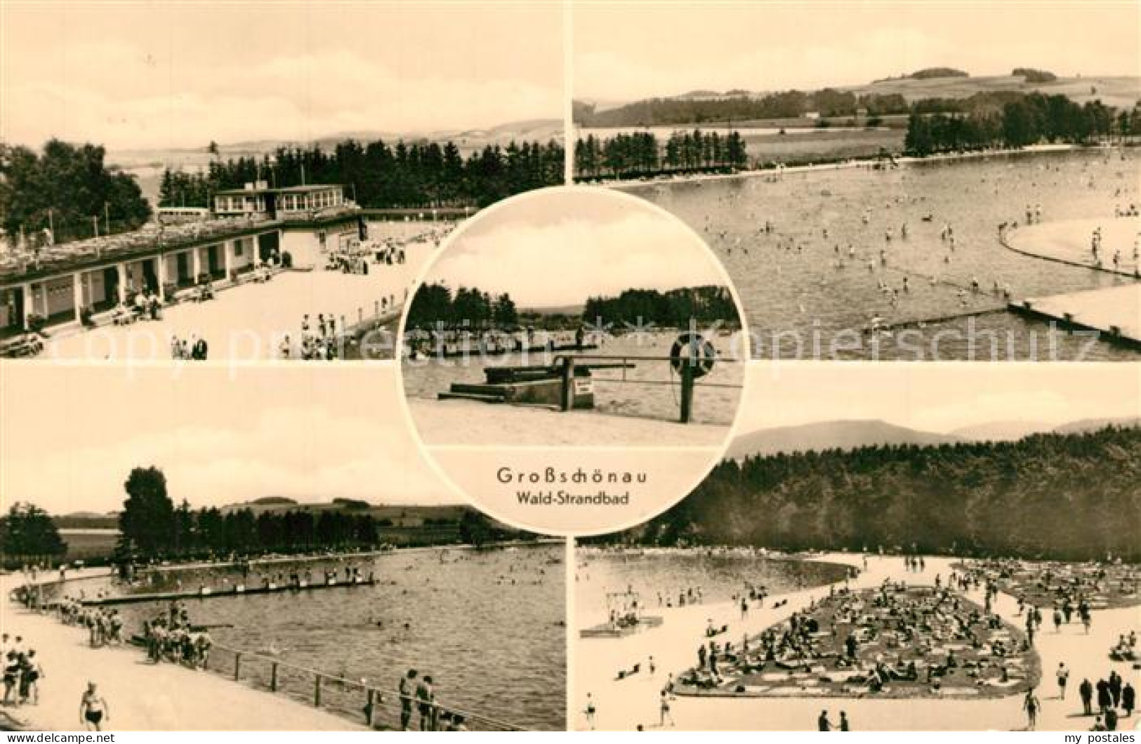 Grossschoenau Sachsen Waldstrandbad Handabzug