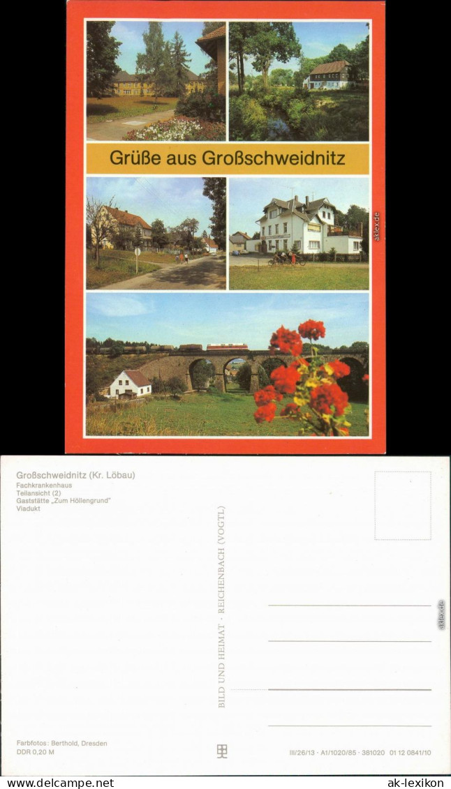 Großschweidnitz  Fachkrankenhaus  Gaststätte "Zum Höllengrund", Viadukt 1985