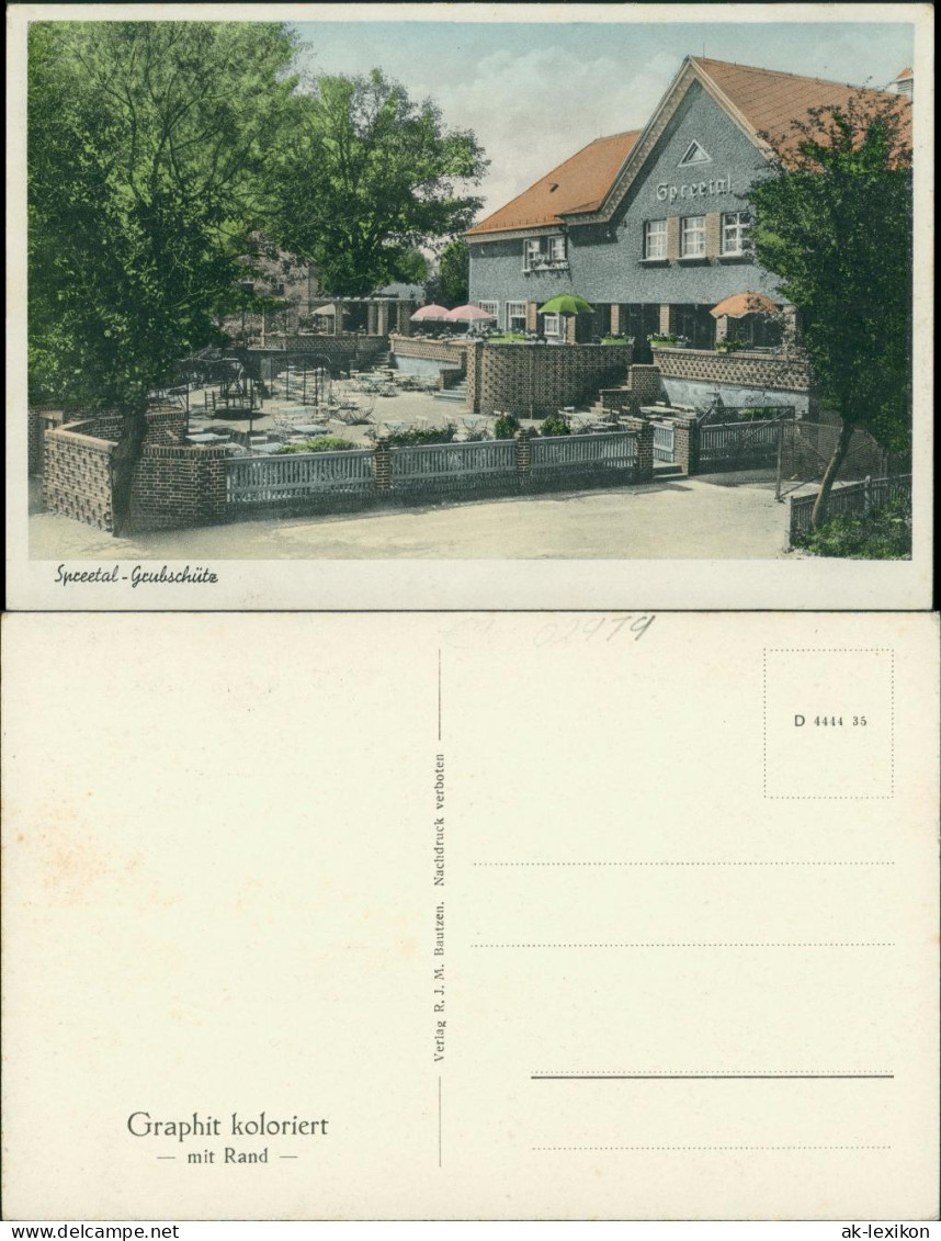 Grubschütz-Doberschau-Gaußig  Dobruša-Huska Restaurant "Spreetal"  1929