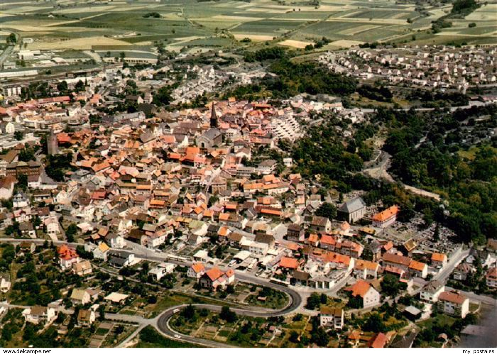 Gruenberg  Hessen Fliegeraufnahme