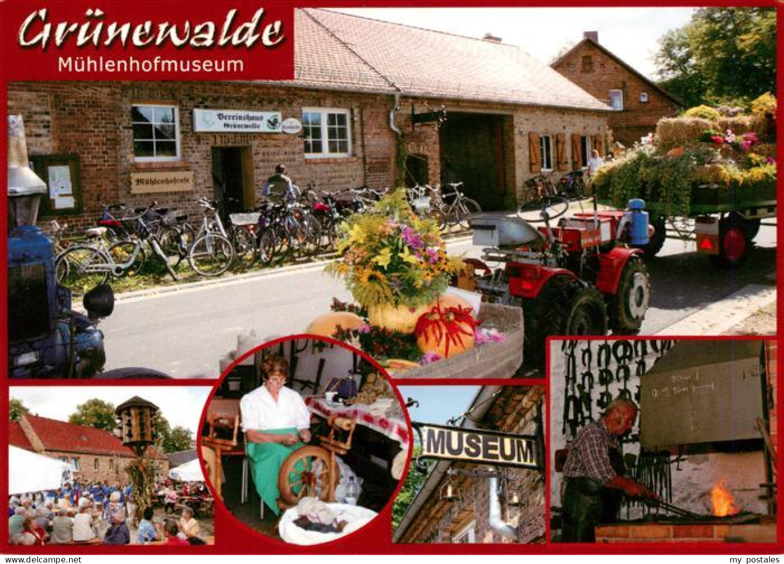 Gruenewalde Lauchhammer Ruhland Brandenburg Muehlenhofmuseum Vereinshaus Fahrrae