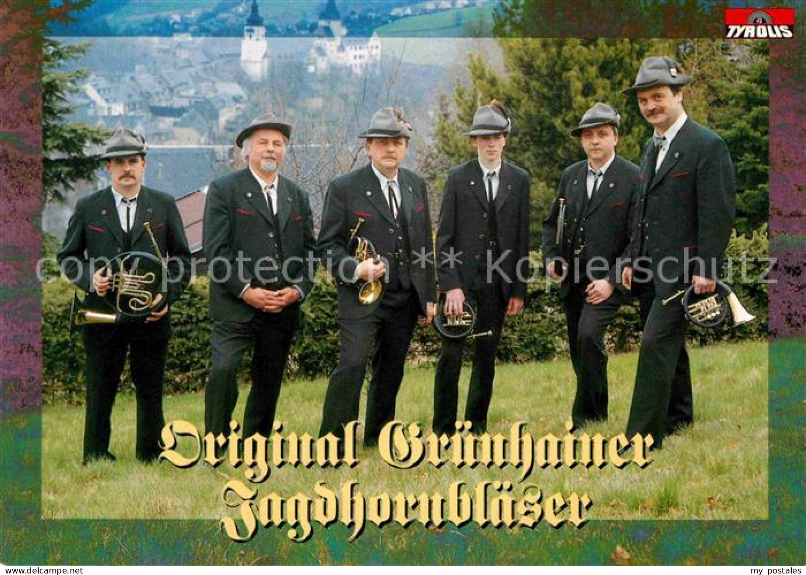 Gruenhain Erzgebirge Original Gruenhainer Jagdhornblaeser