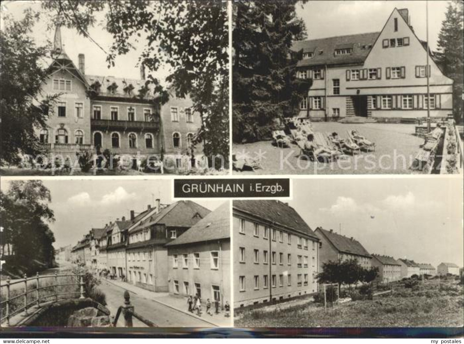Gruenhain Erzgebirge Ortsansichten
