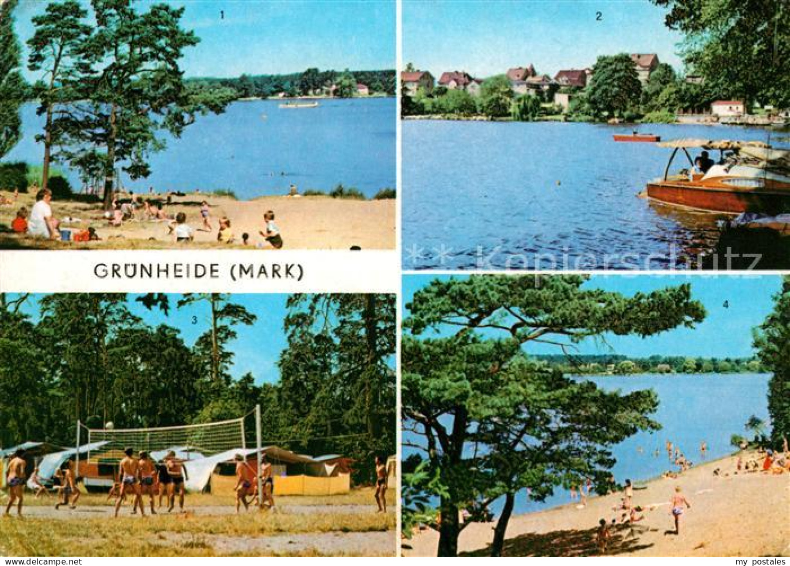 Gruenheide Mark Fangschleuse Werlsee Gruenheide Zeltplatz Peetzsee