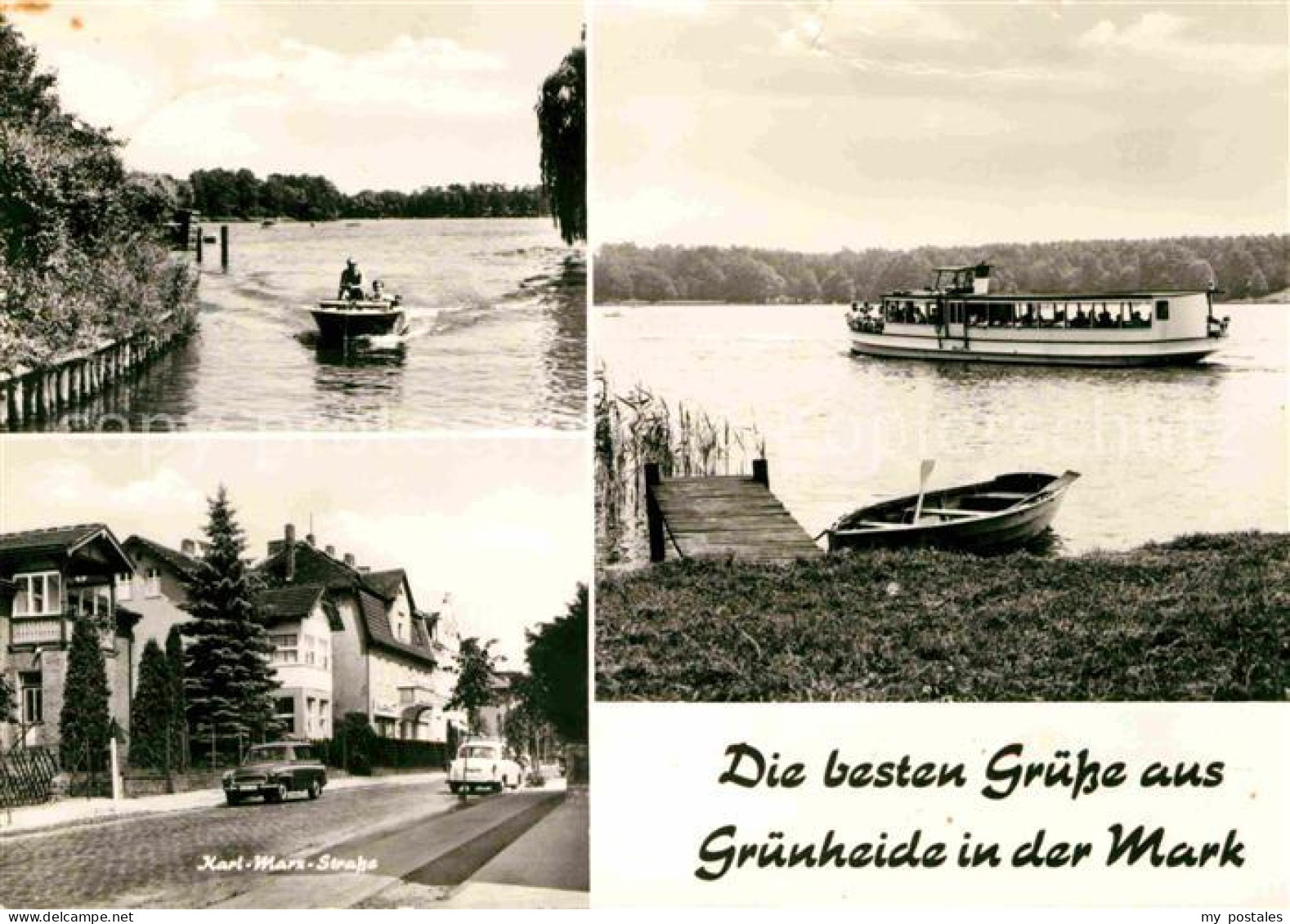 Gruenheide Mark Karlte Seet Marx Strasse Boote