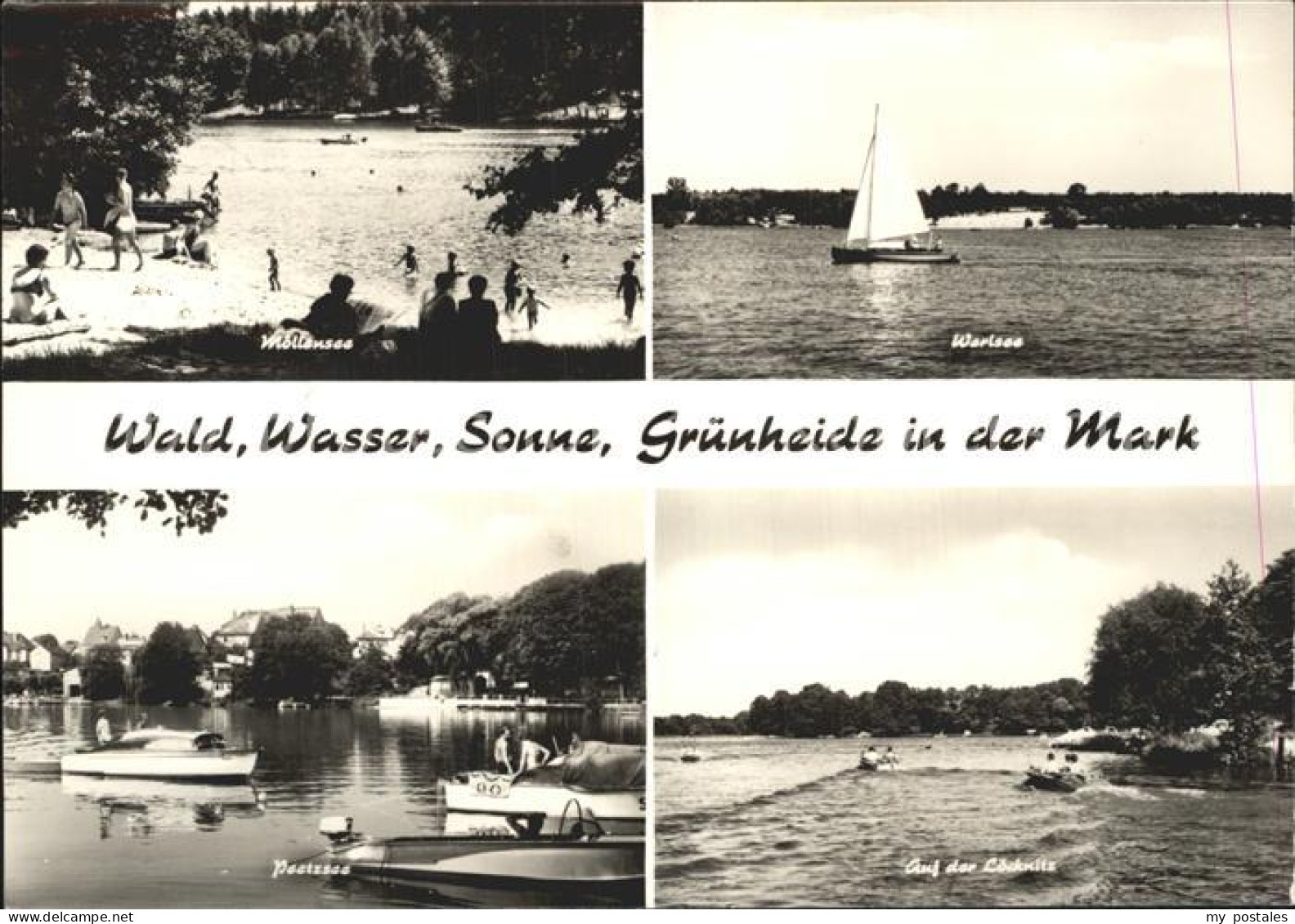 Gruenheide Mark Wald Wasser Sonne Moellensee Werlsee Loecknitz Peetzsee Segelboo