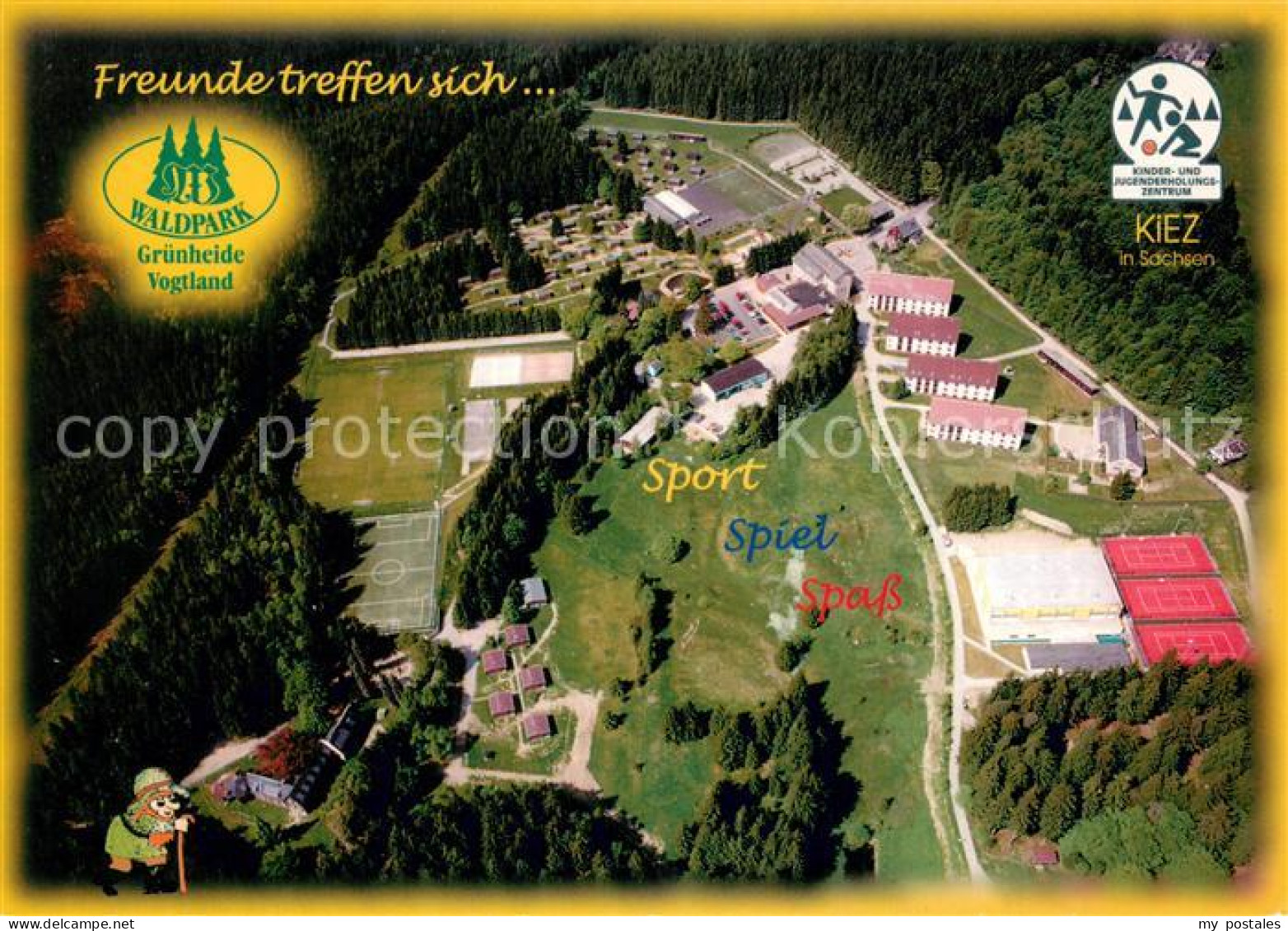 Gruenheide Vogtland Waldpark Fliegeraufnahme