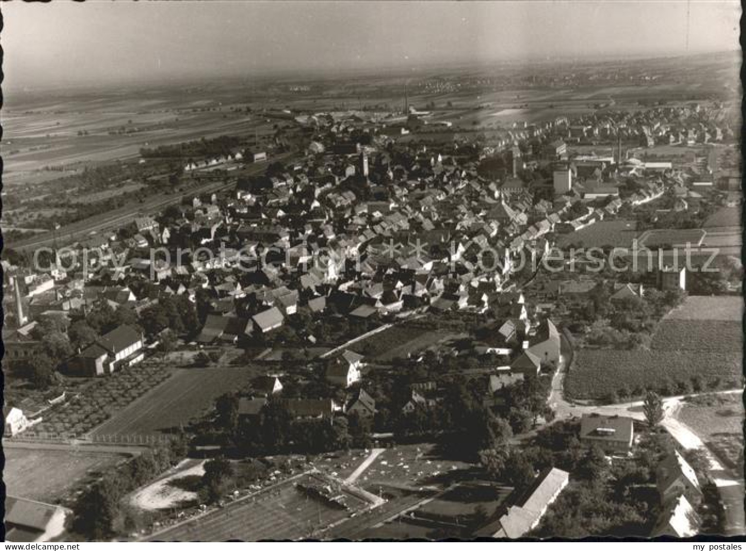 Gruenstadt Fliegeraufnahme
