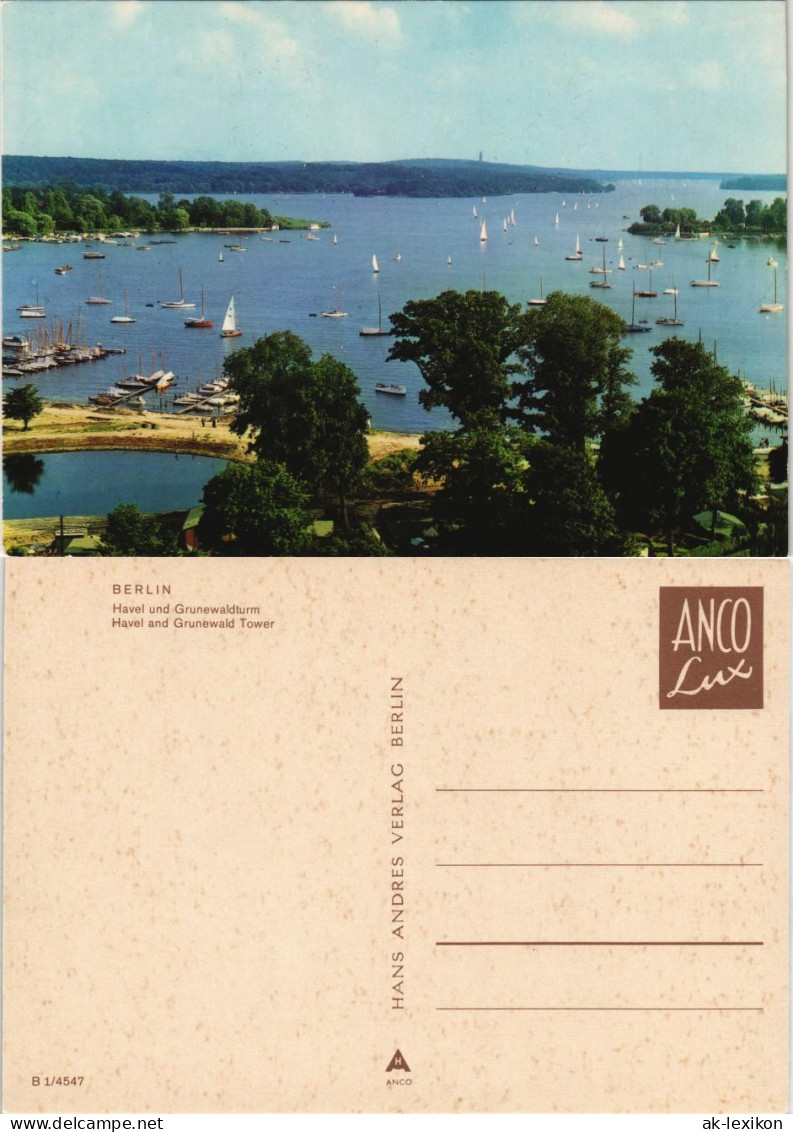 Grunewald-Berlin Havel und Grunewaldturm Havel and Grunewald Tower 1970