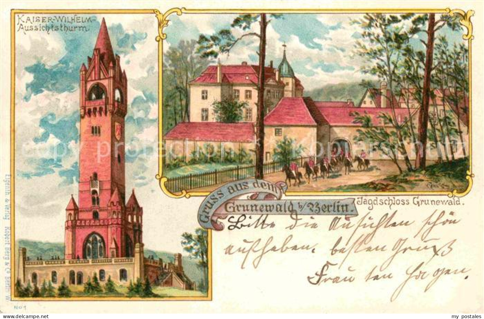 Grunewald Berlin Jagdschloss Grunewald Kaiser-Wilhelm Aussichtsturm