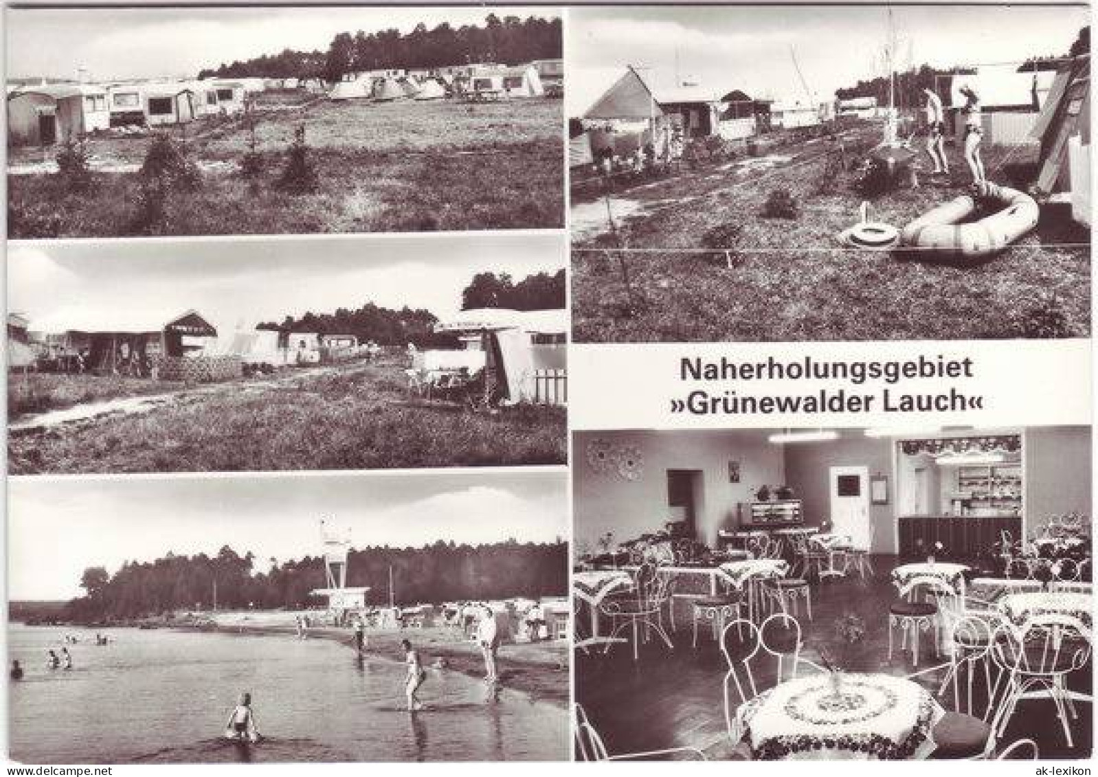 Grünewalde-Lauchhammer Mehrbild AK Grünewalder Lauch ua Zeltplatz 1984