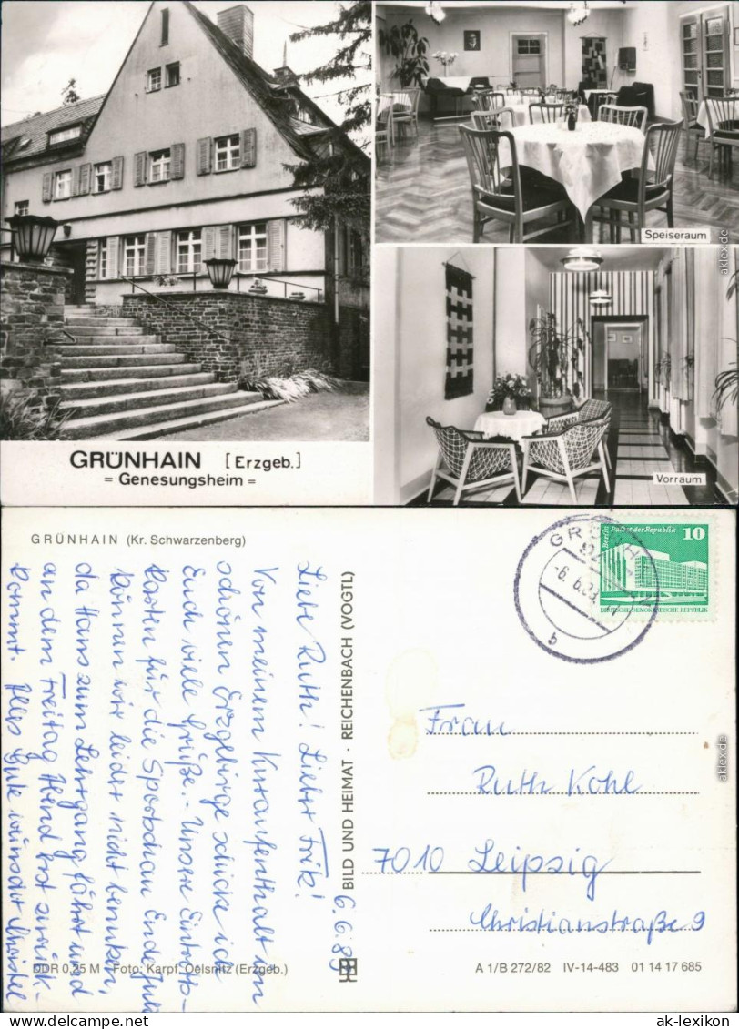 Grünhain-Grünhain-Beierfeld Genesungsheim - Außen- und Innenansicht 1985