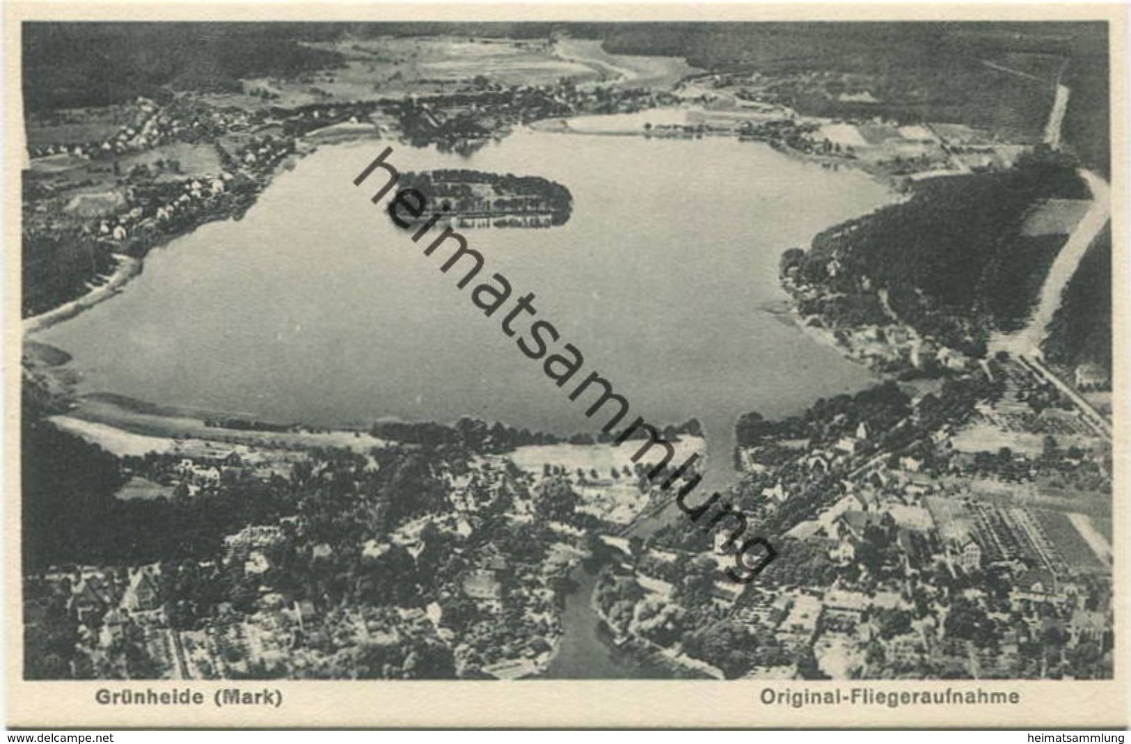 Grünheide (Mark) - Fliegeraufnahme 1930 - Verlag W. Meyerheim Berlin