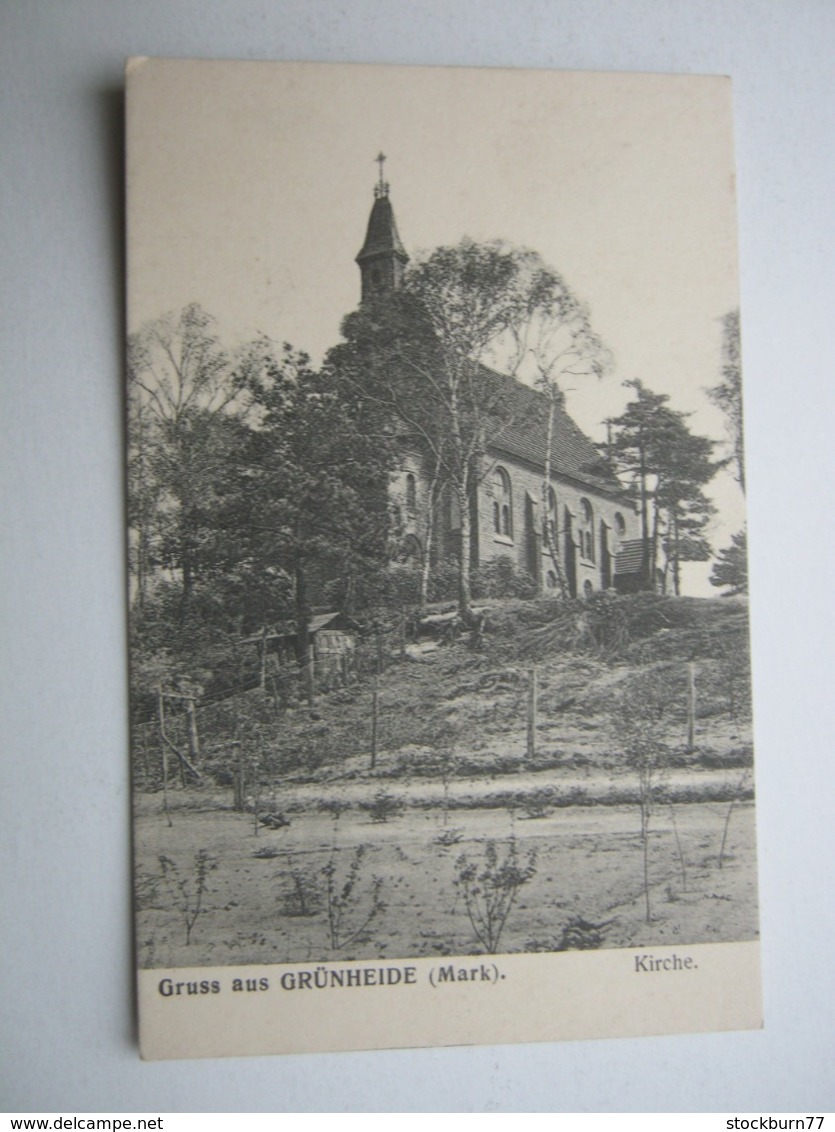GRÜNHEIDE   ,Schöne Karte um 1908