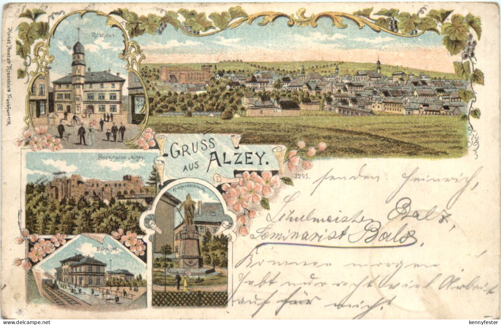Gruss aus Alzey - Litho
