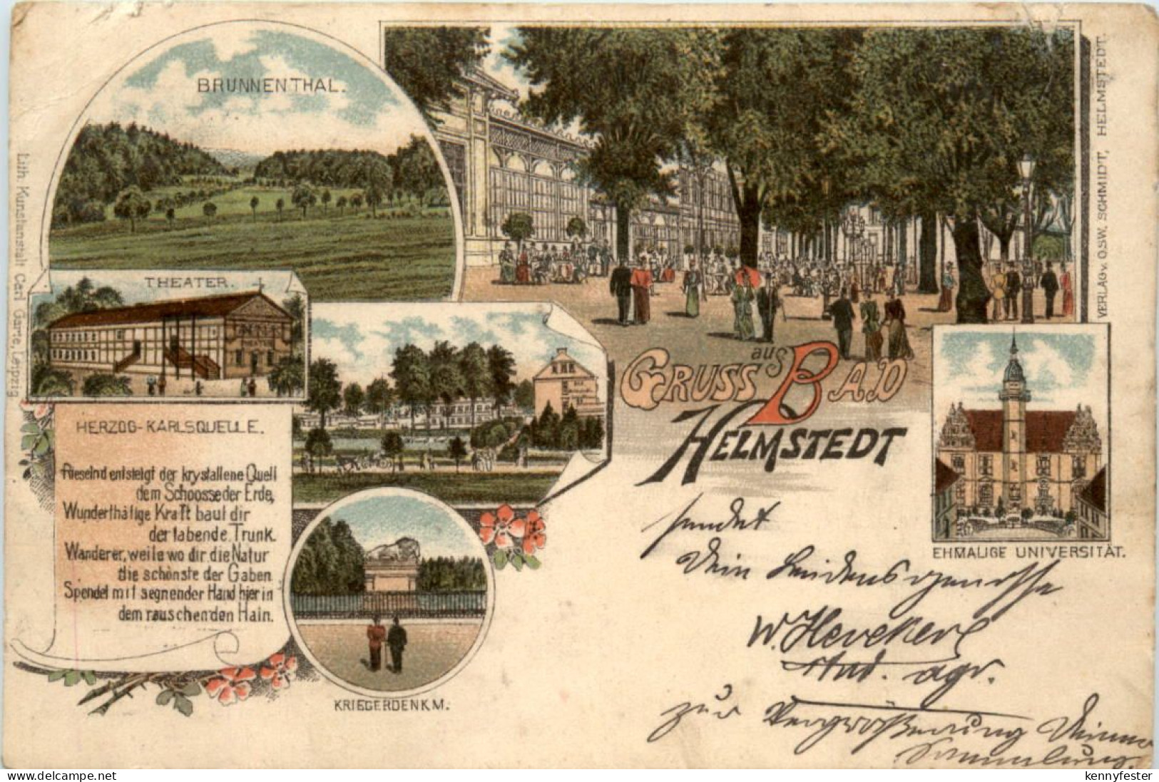 Gruss aus Bad Helmstedt - Litho