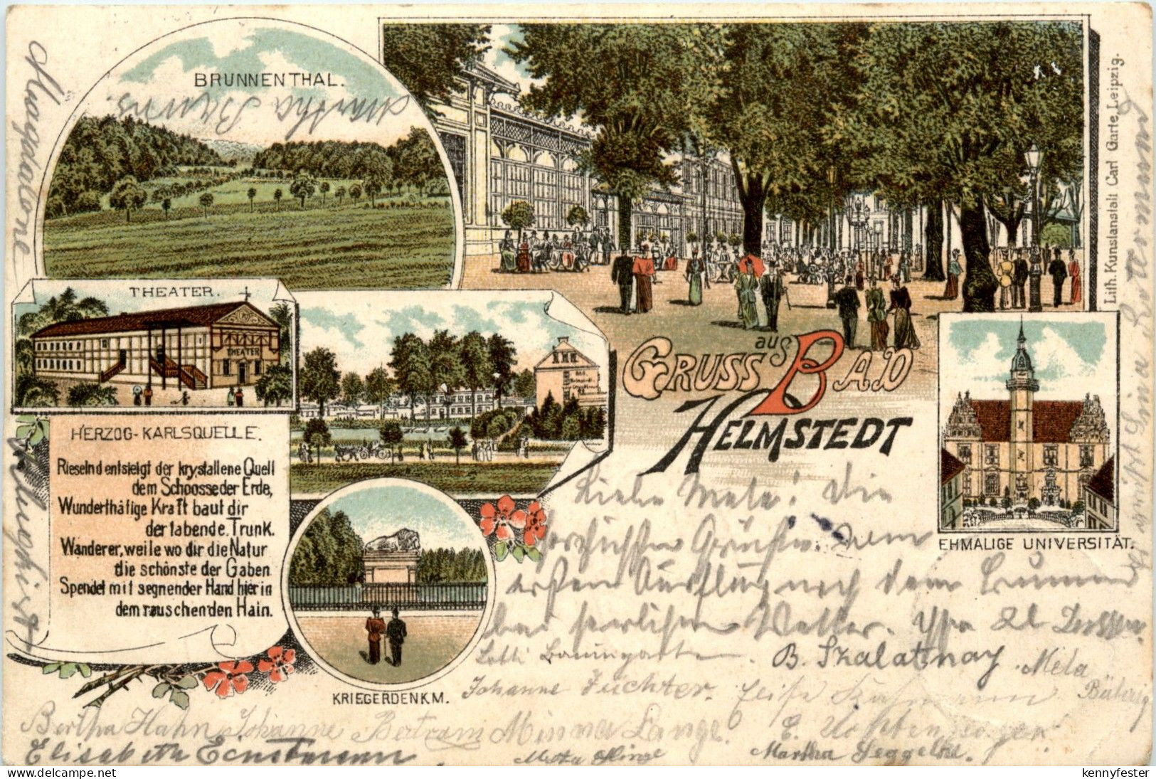 Gruss aus Bad Helmstedt - Litho
