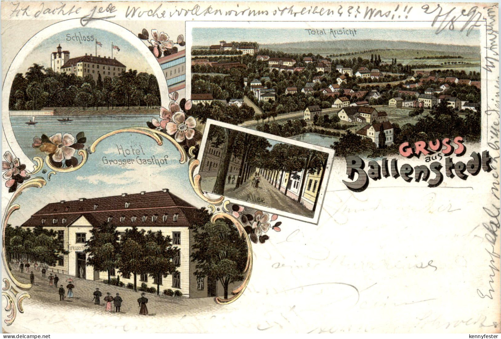 Gruss aus Ballenstedt - Litho