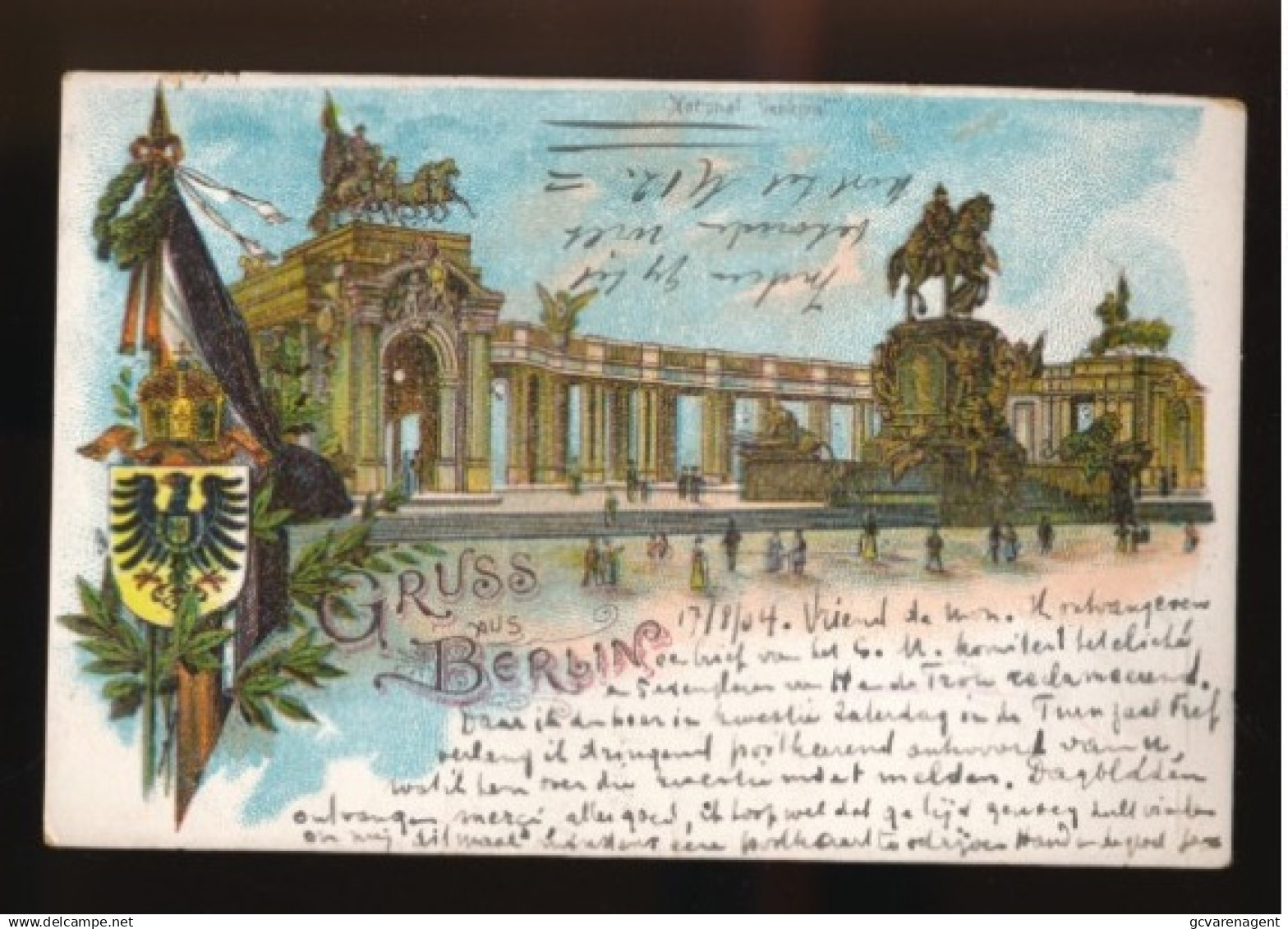 GRUSS AUS BERLIN   LITHOGRAPHIE