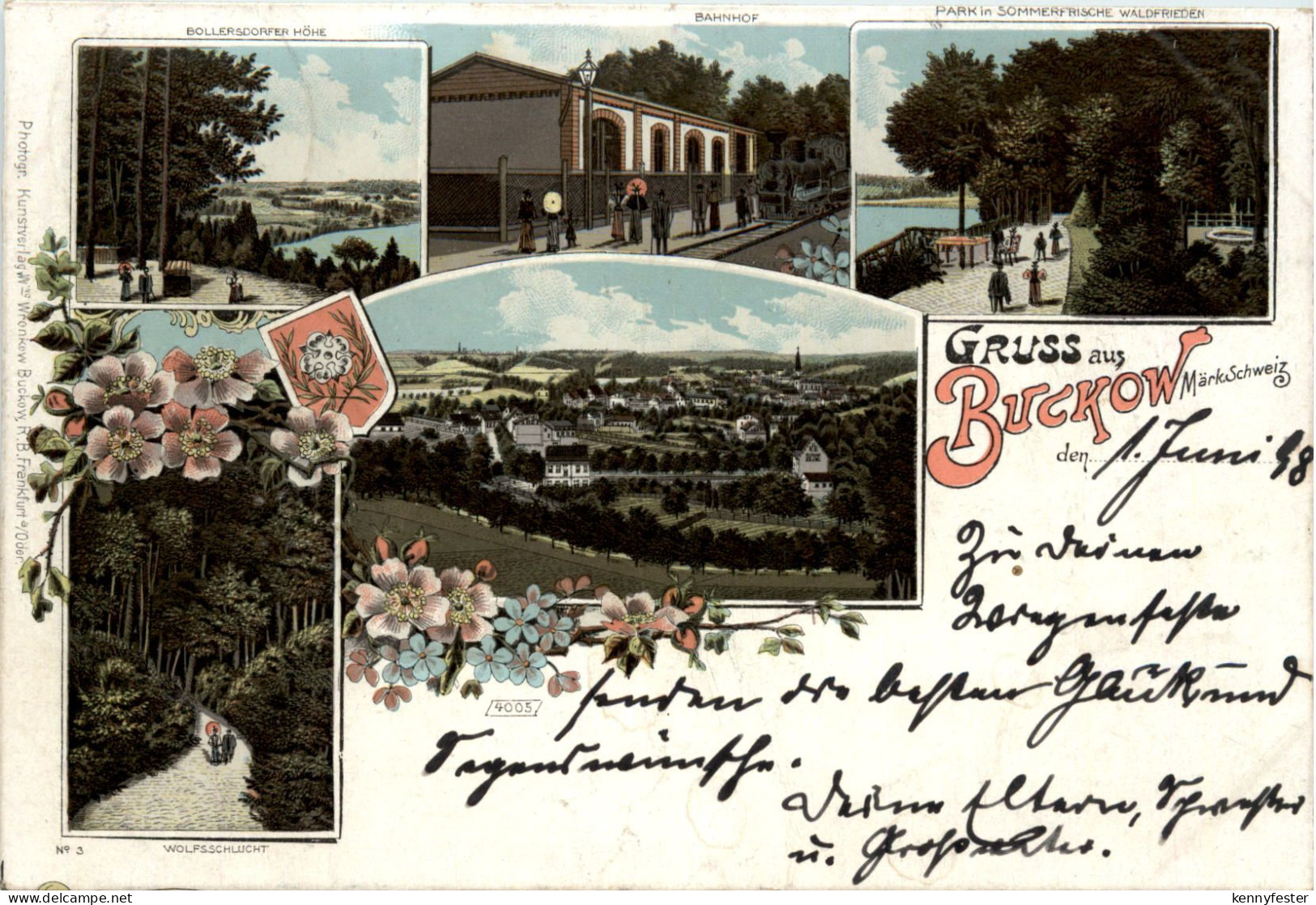 Gruss aus Buckow - Litho