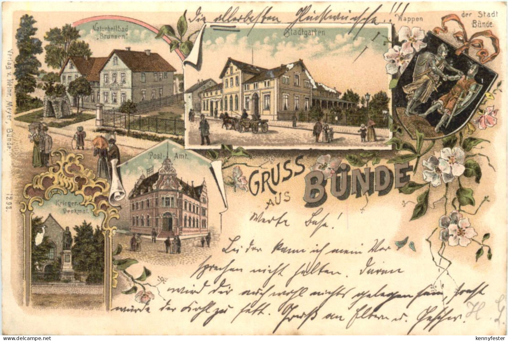 Gruss aus Bünde - Litho