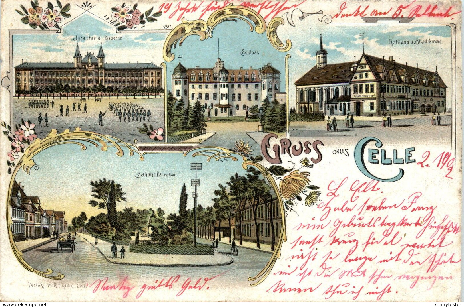Gruss aus Celle - Litho