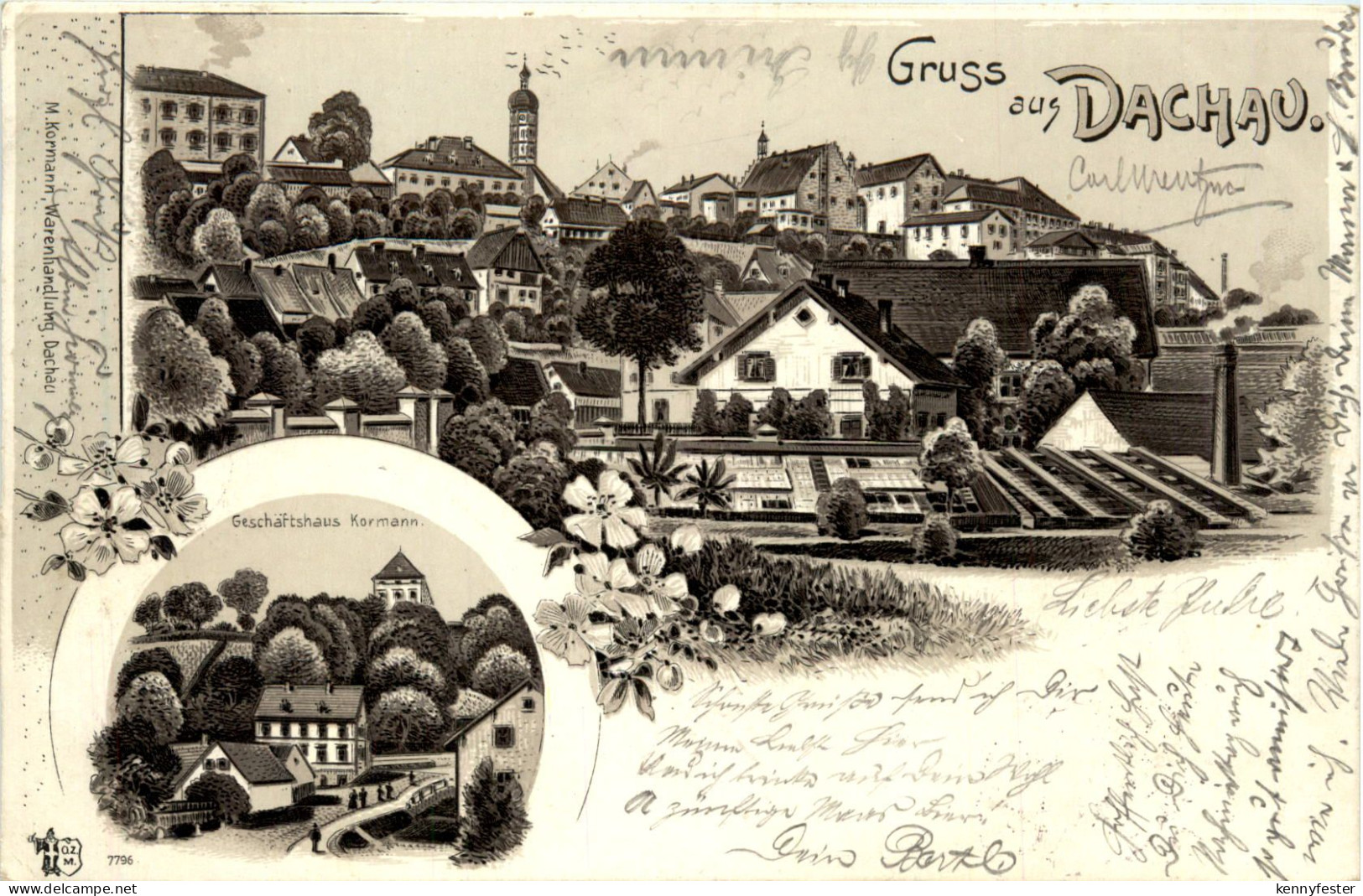 Gruss aus Dachau - Litho